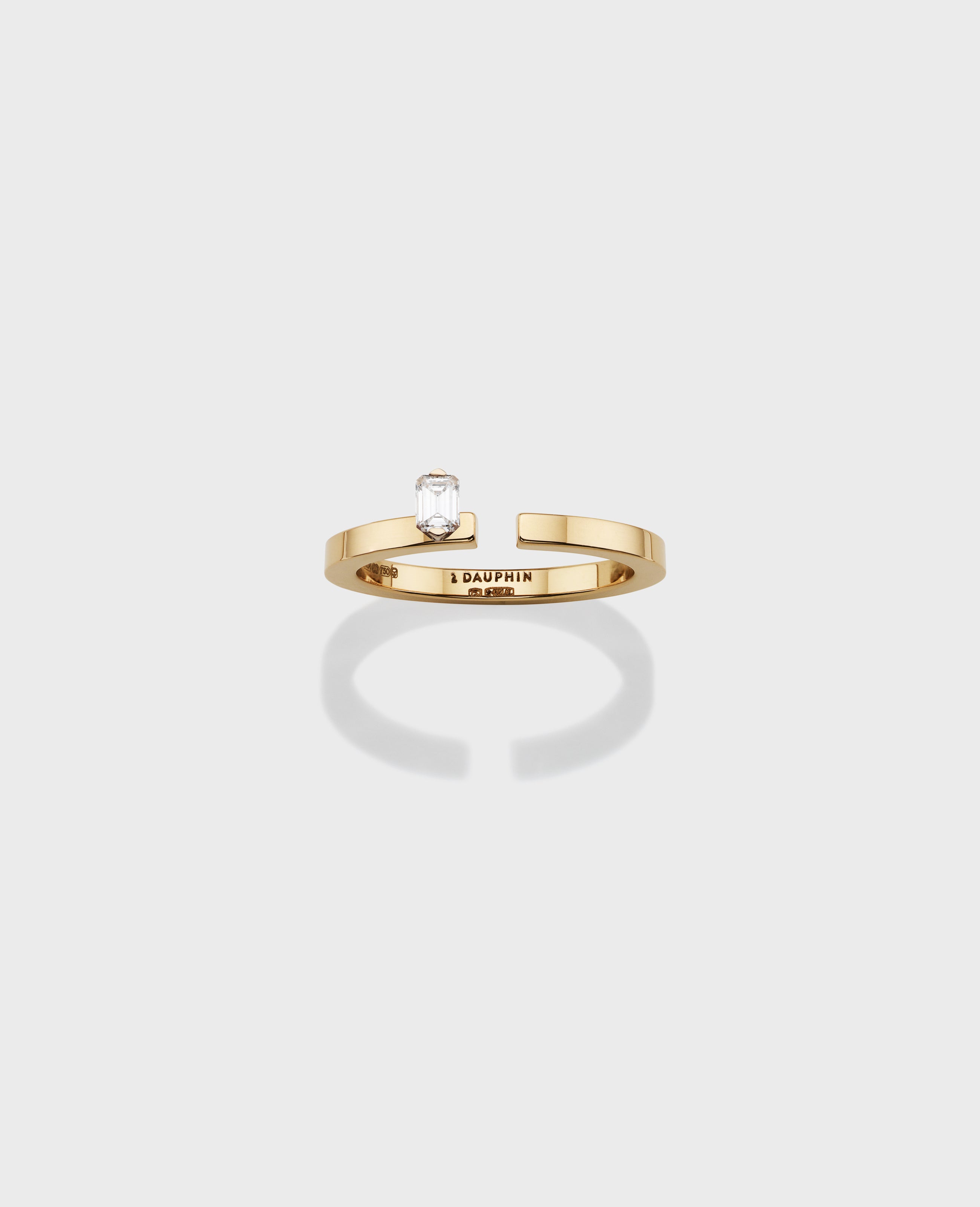 Disruptive engagement ring 1 row - Dauphin