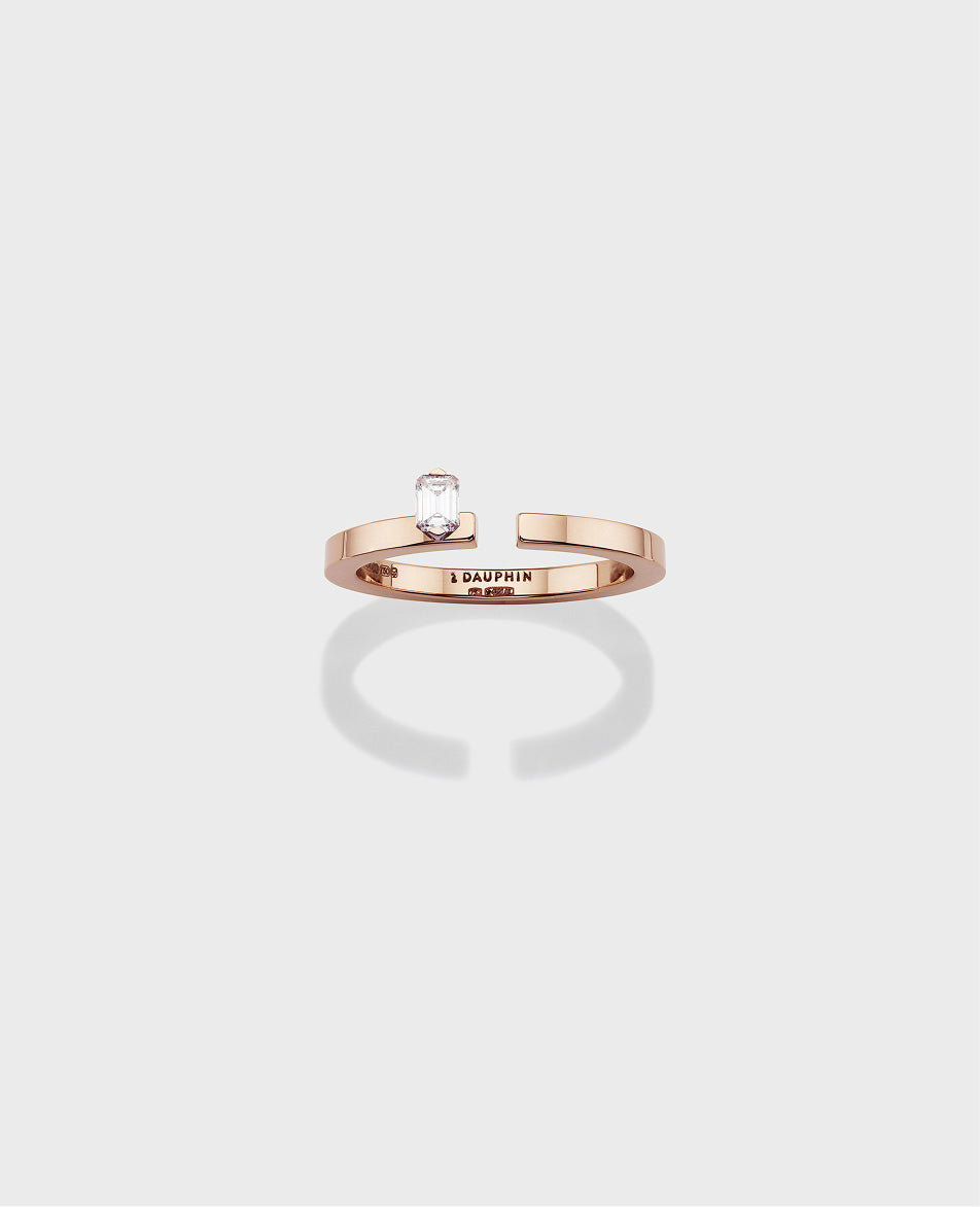 Disruptive engagement ring 1 row - view 5 - Dauphin