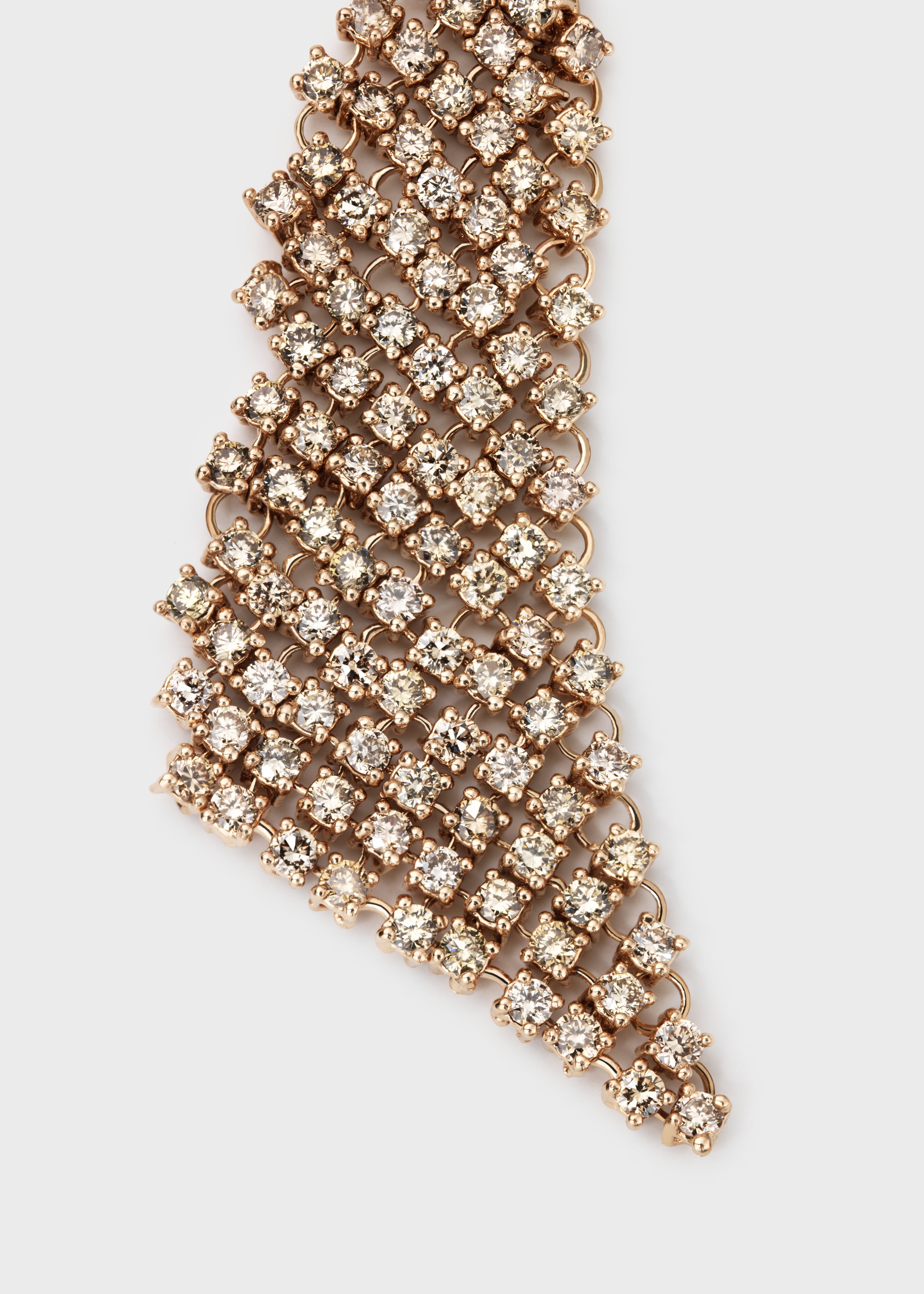 Fluid earrings Rose Gold