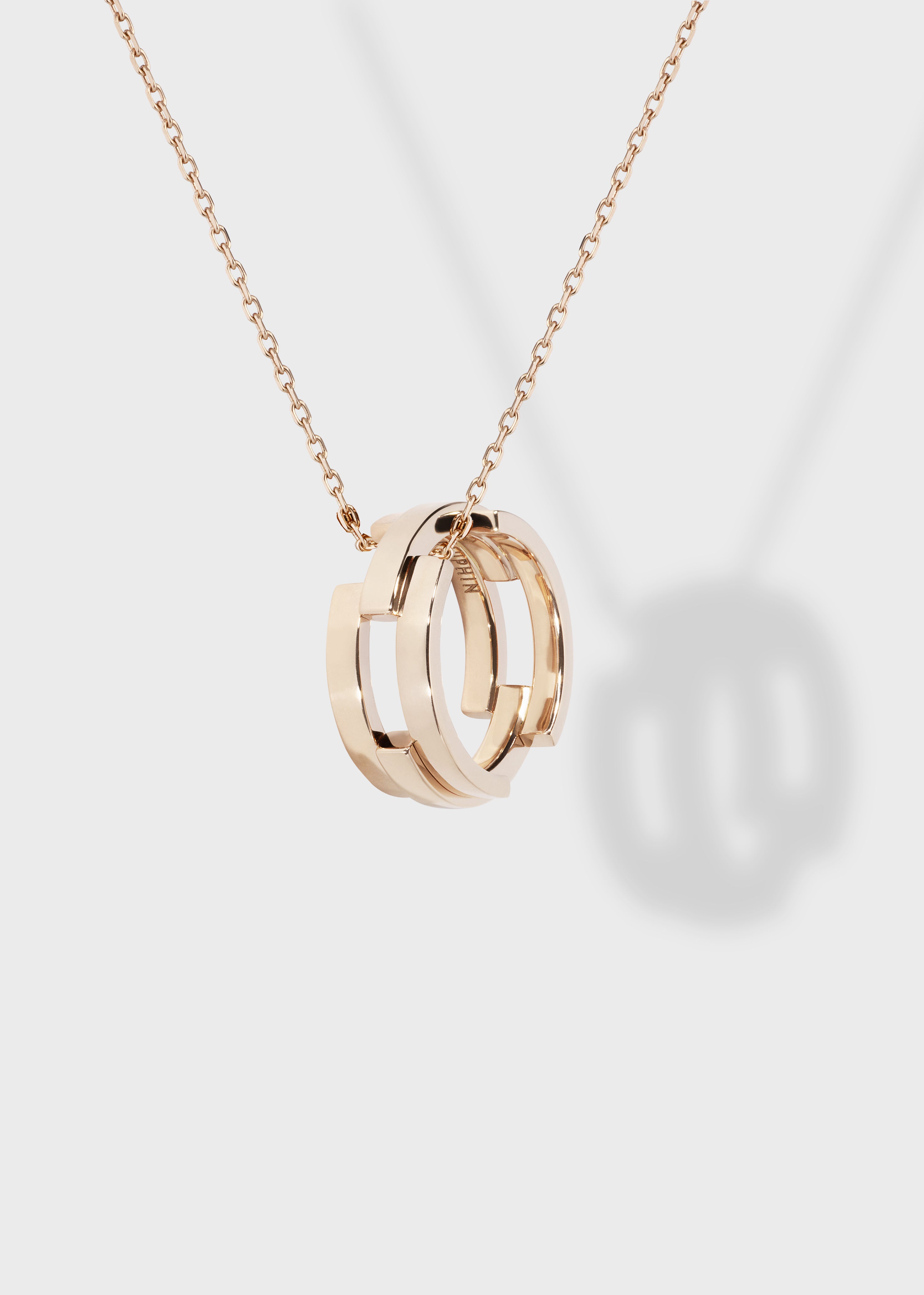 Volume pendant Yellow Gold