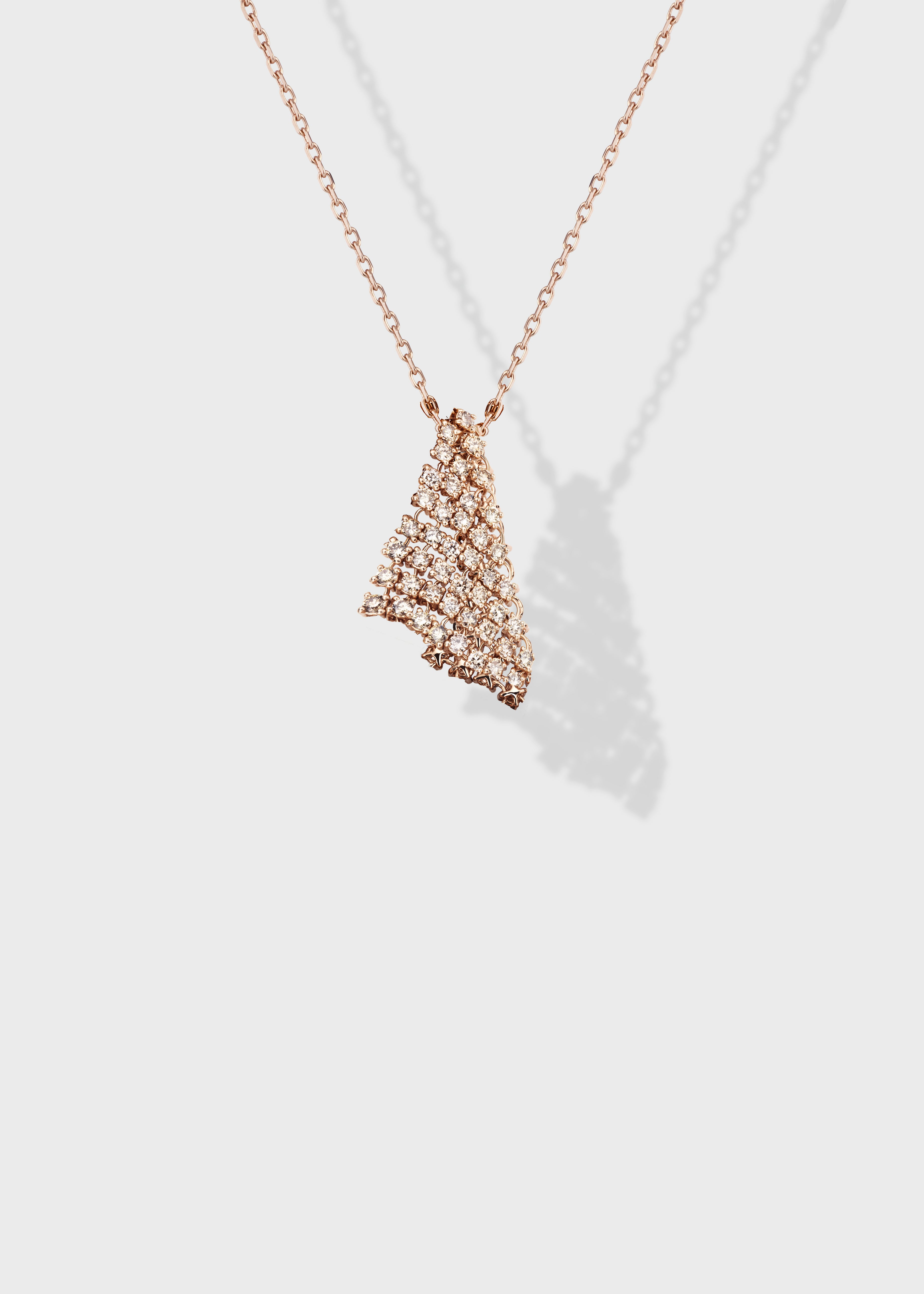 Fluid pendant Rose Gold