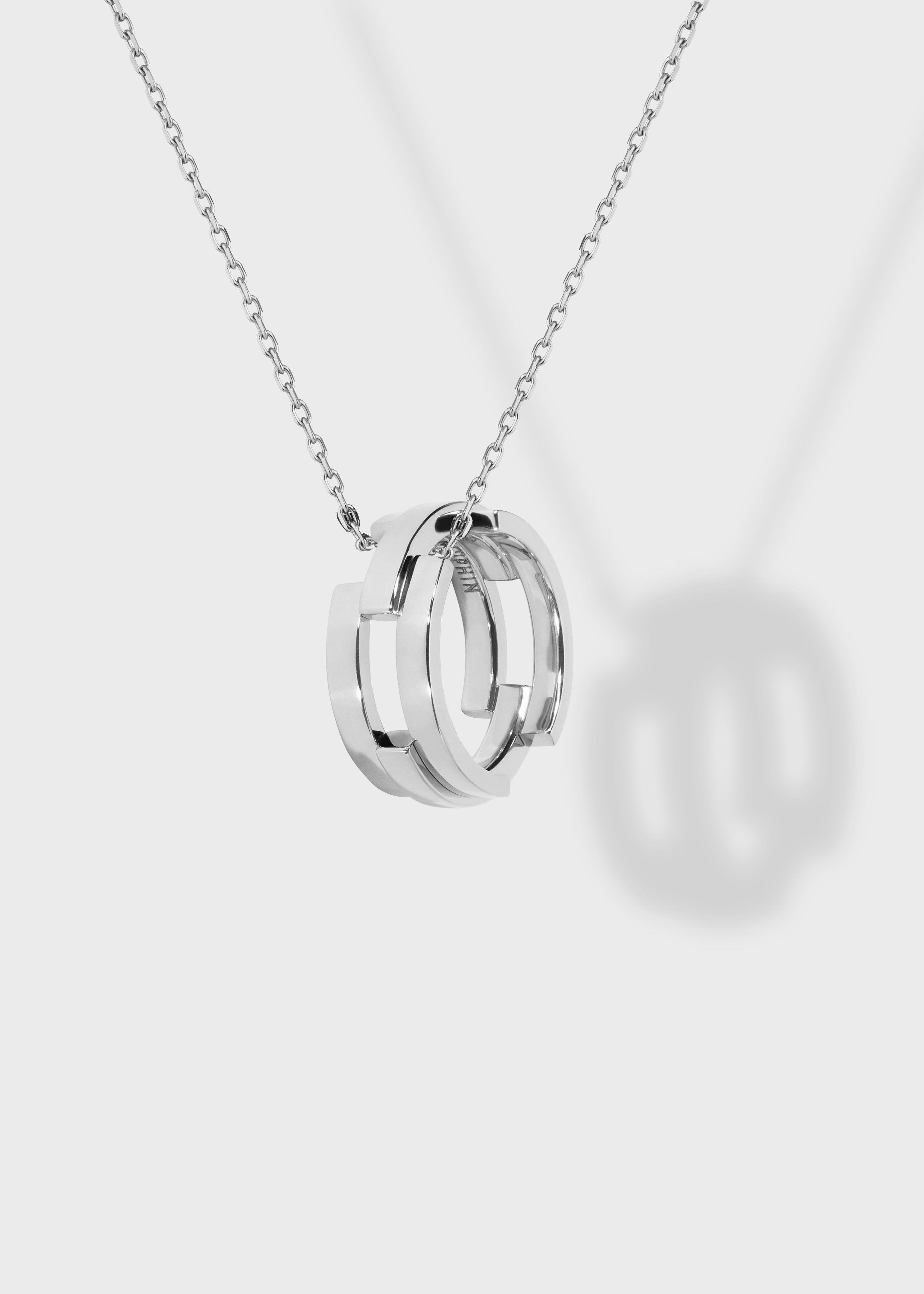 Volume pendant White Gold