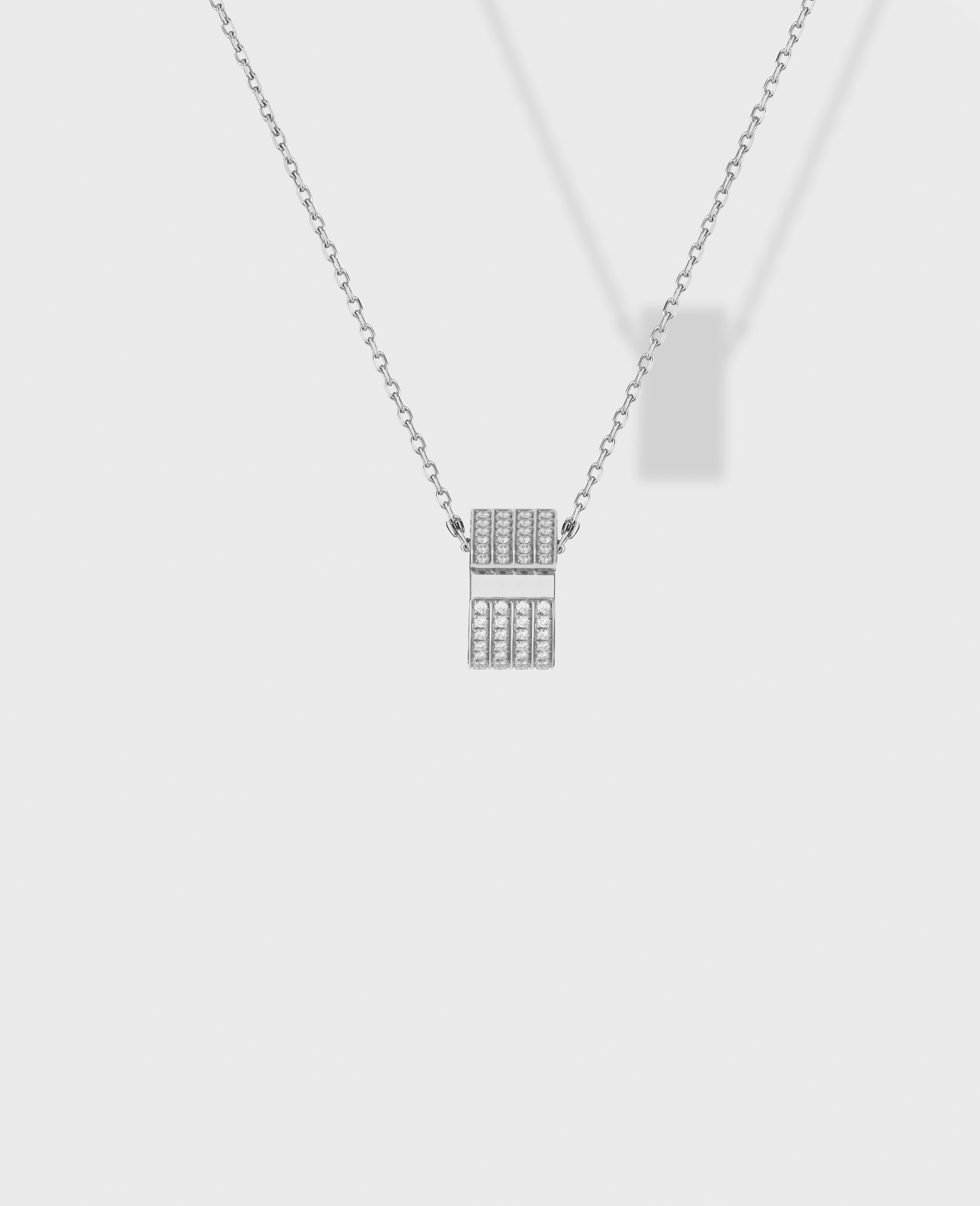 Monument necklace small White Gold