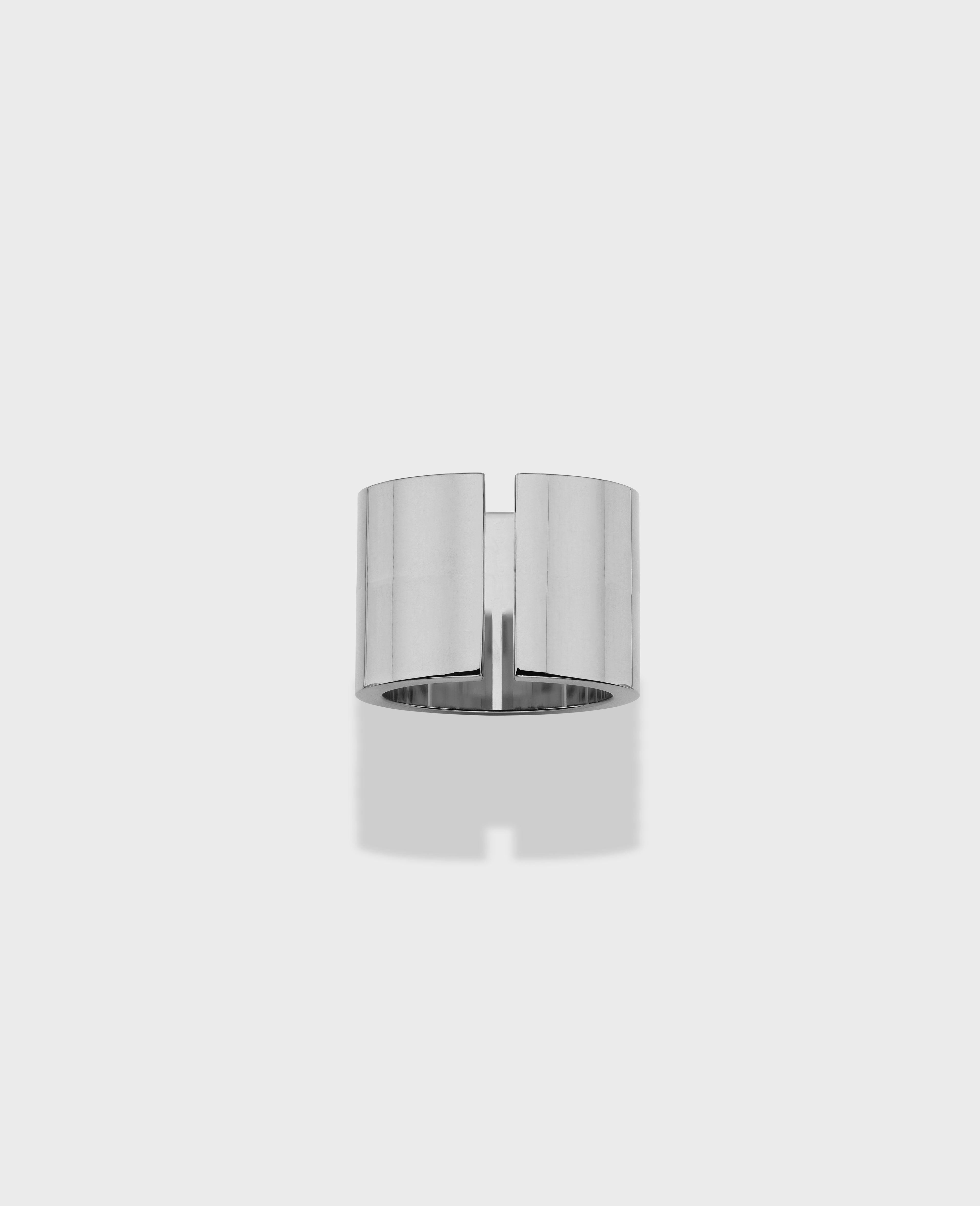 Monument ring large White Gold