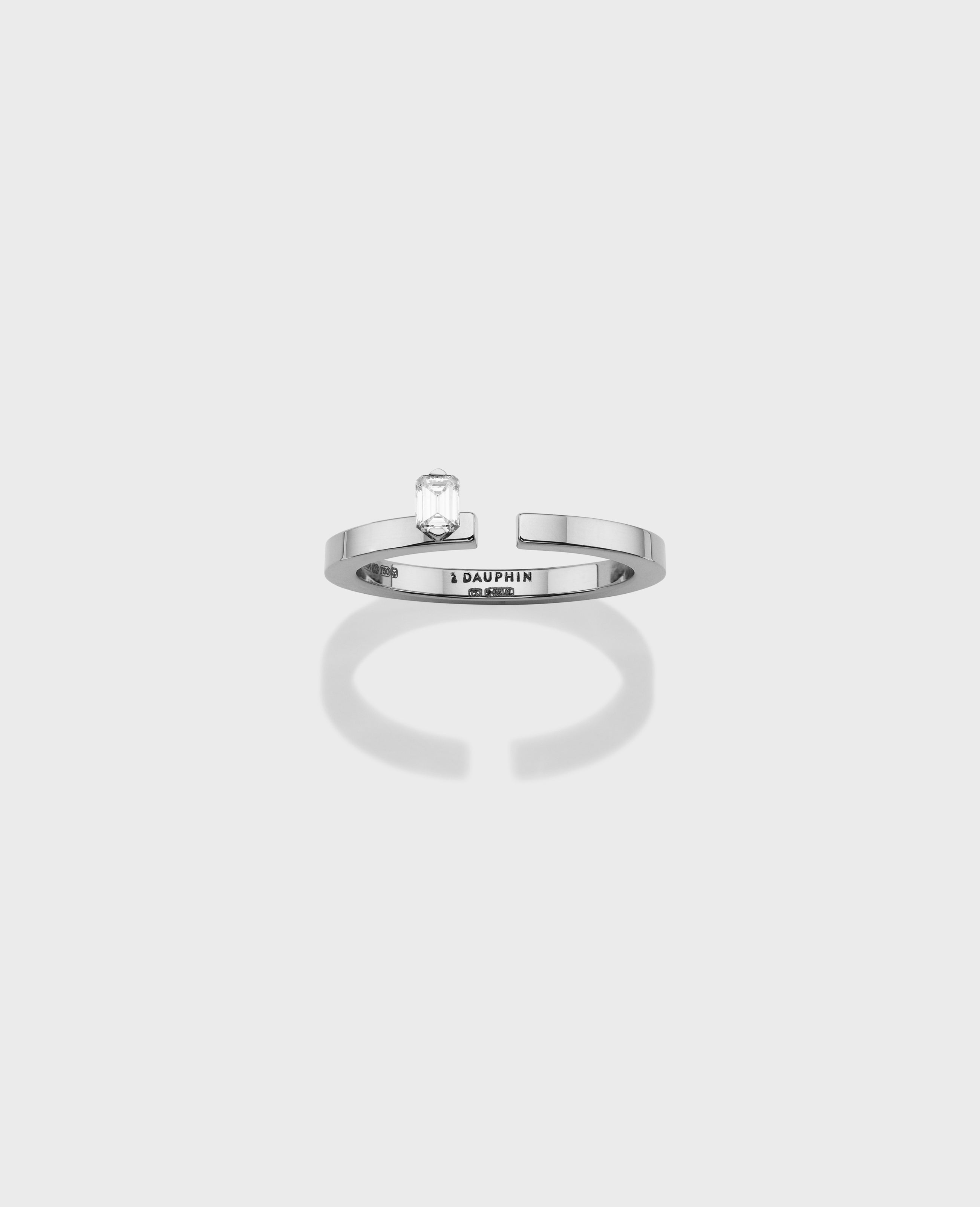 Disruptive engagement ring 1 row - view 8 - Dauphin
