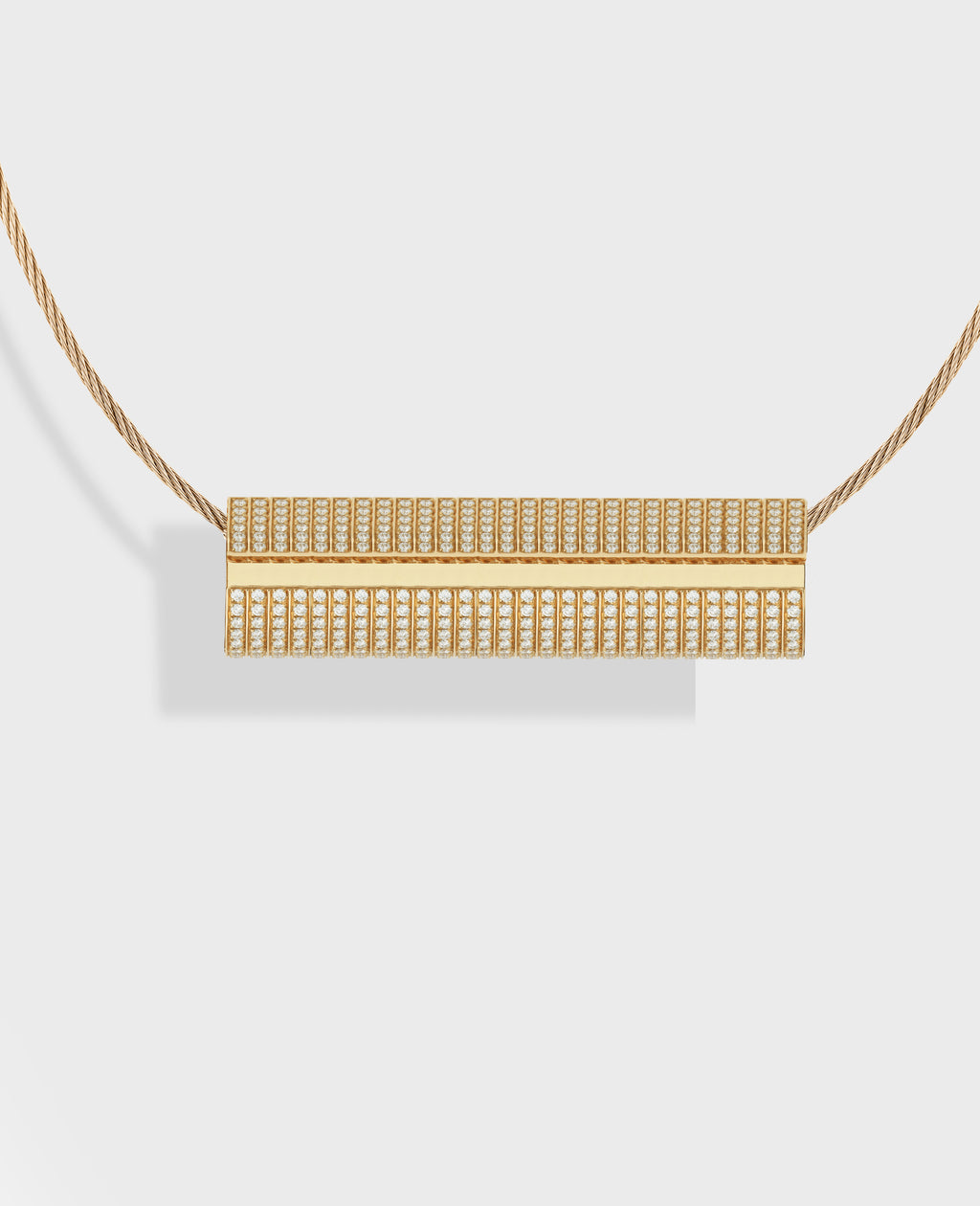 Monument necklace large Yellow Gold