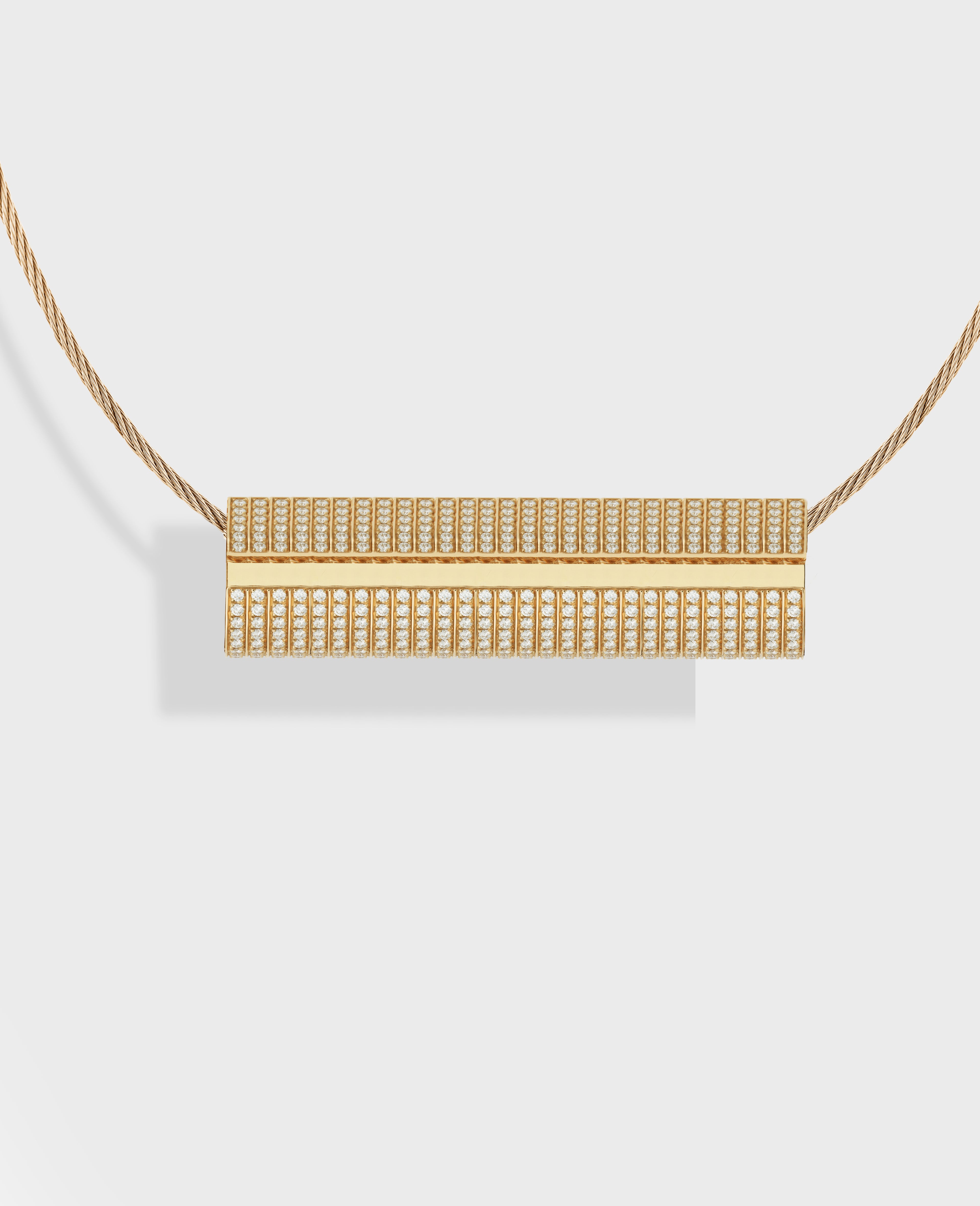 Monument necklace large Yellow Gold