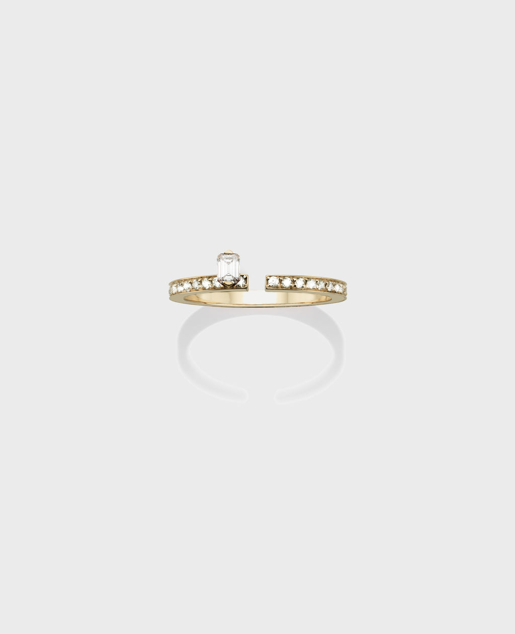Disruptive engagement ring 1 row - Dauphin