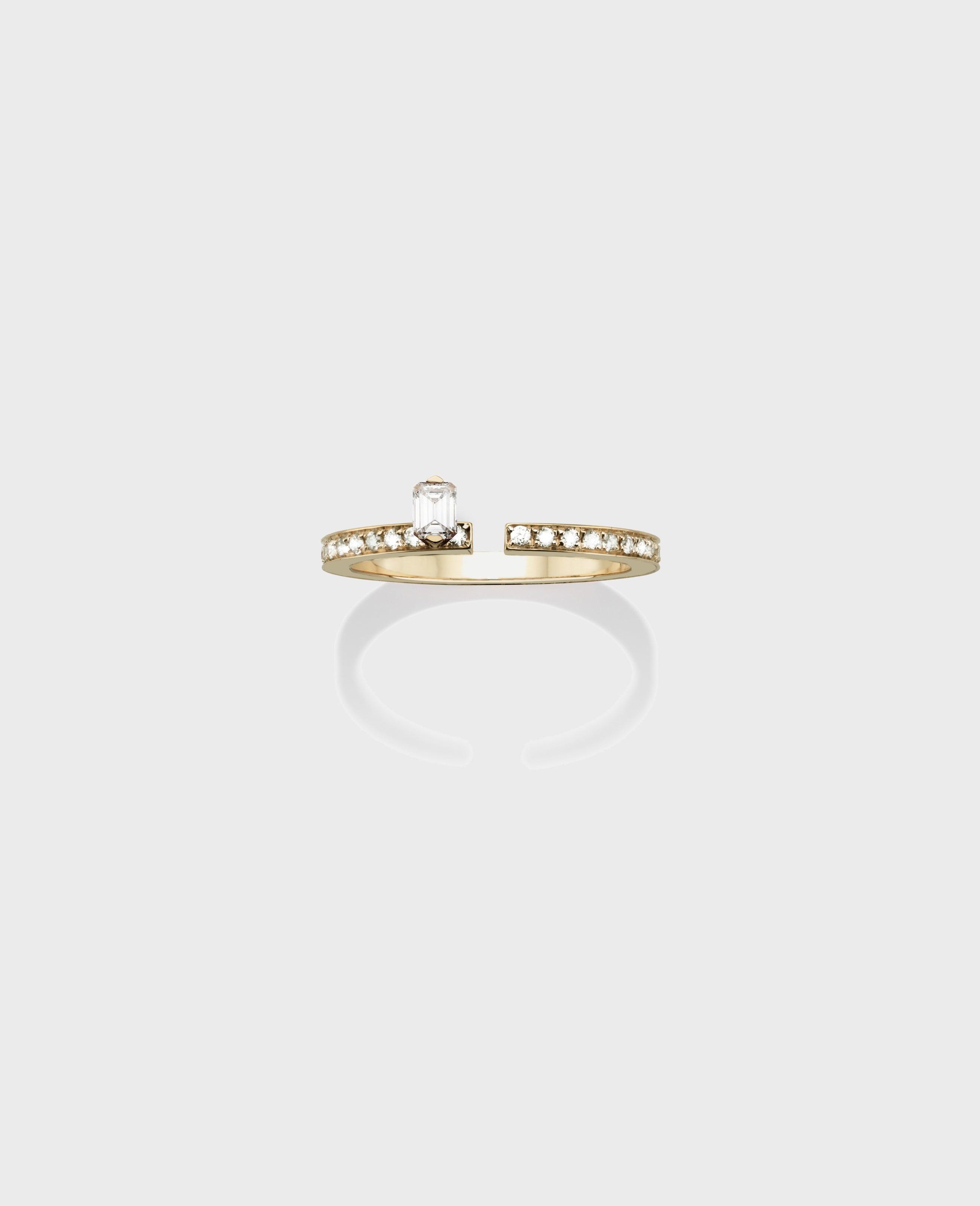 Disruptive engagement ring 1 row - Dauphin