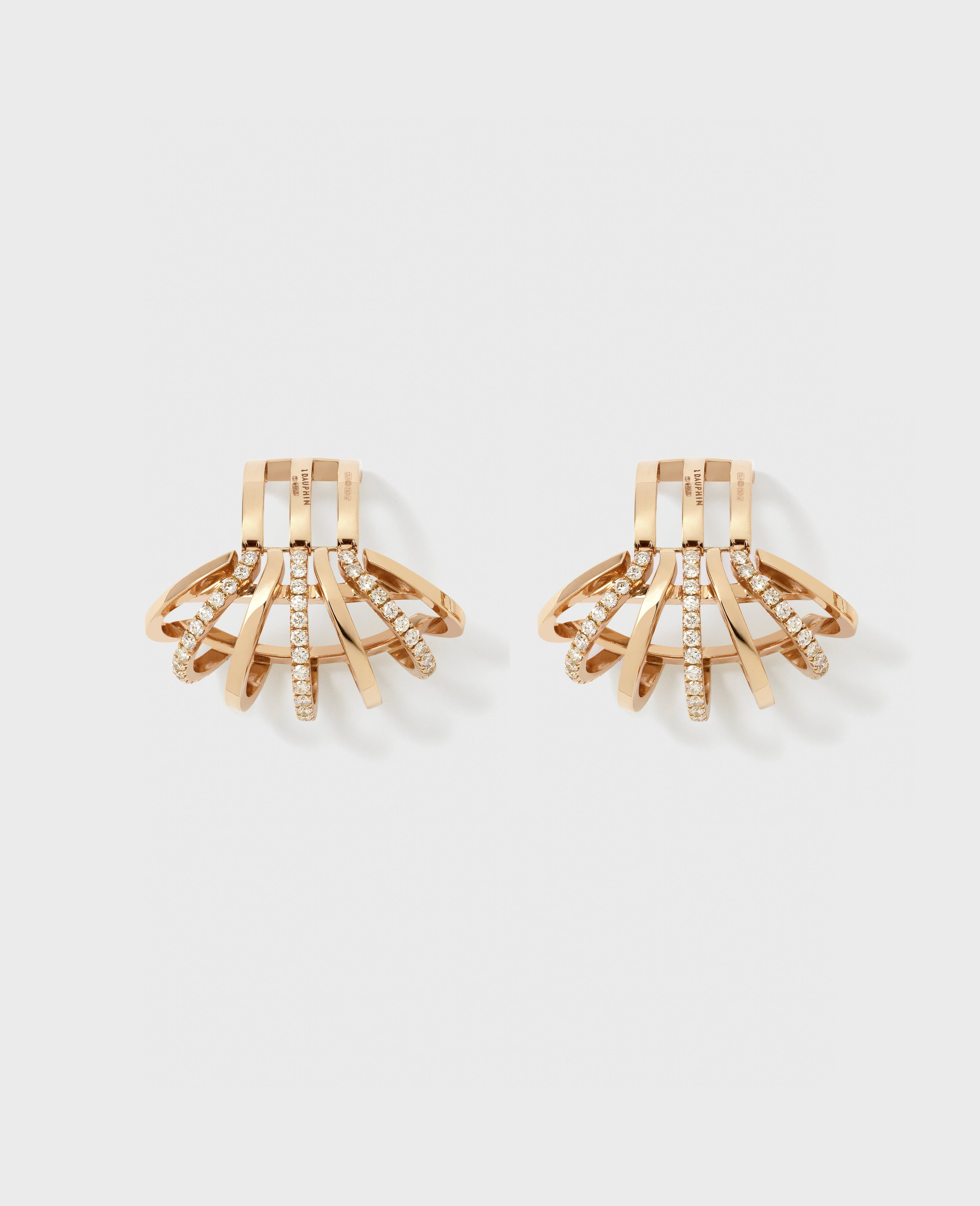 Collection I pair of earrings Rose Gold