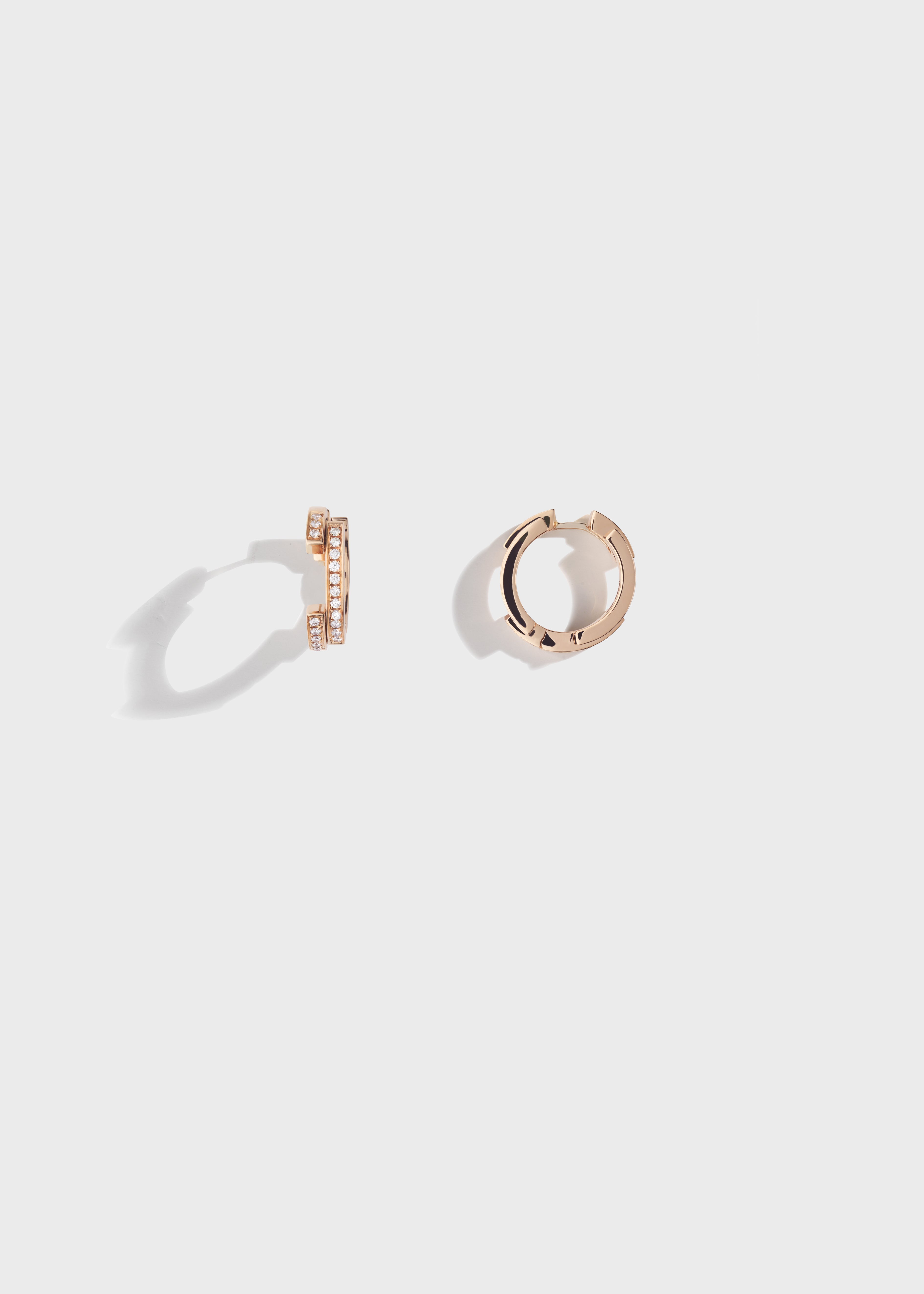 Volume earrings Rose Gold