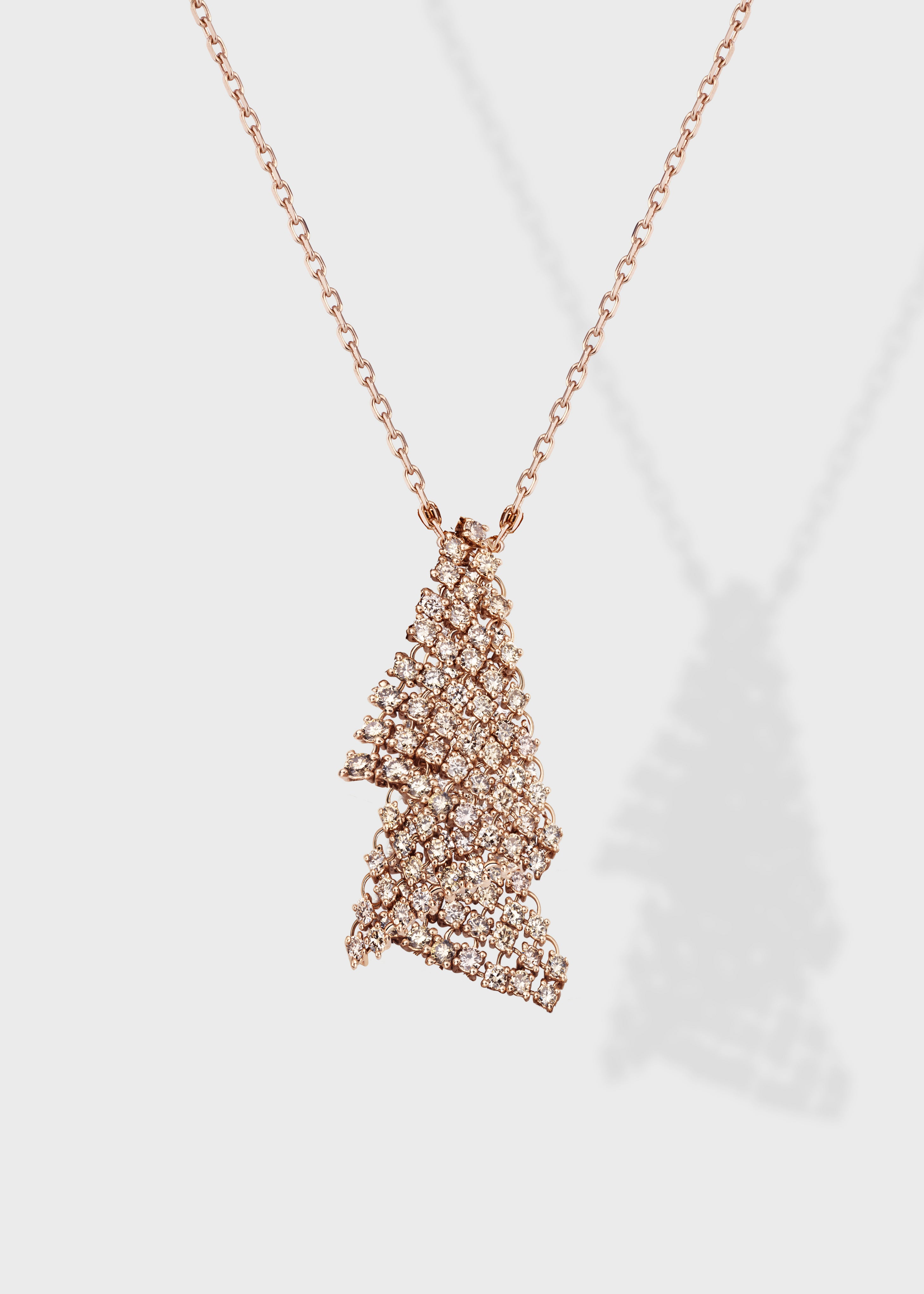 Fluid pendant Rose Gold