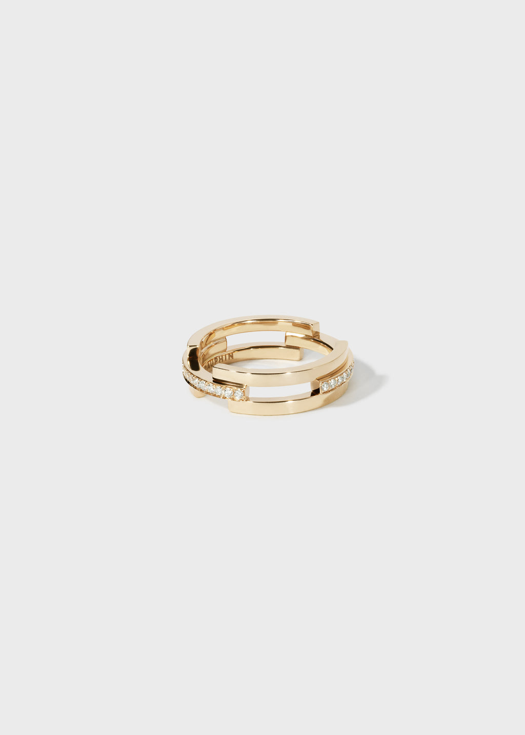 Volume ring Yellow Gold