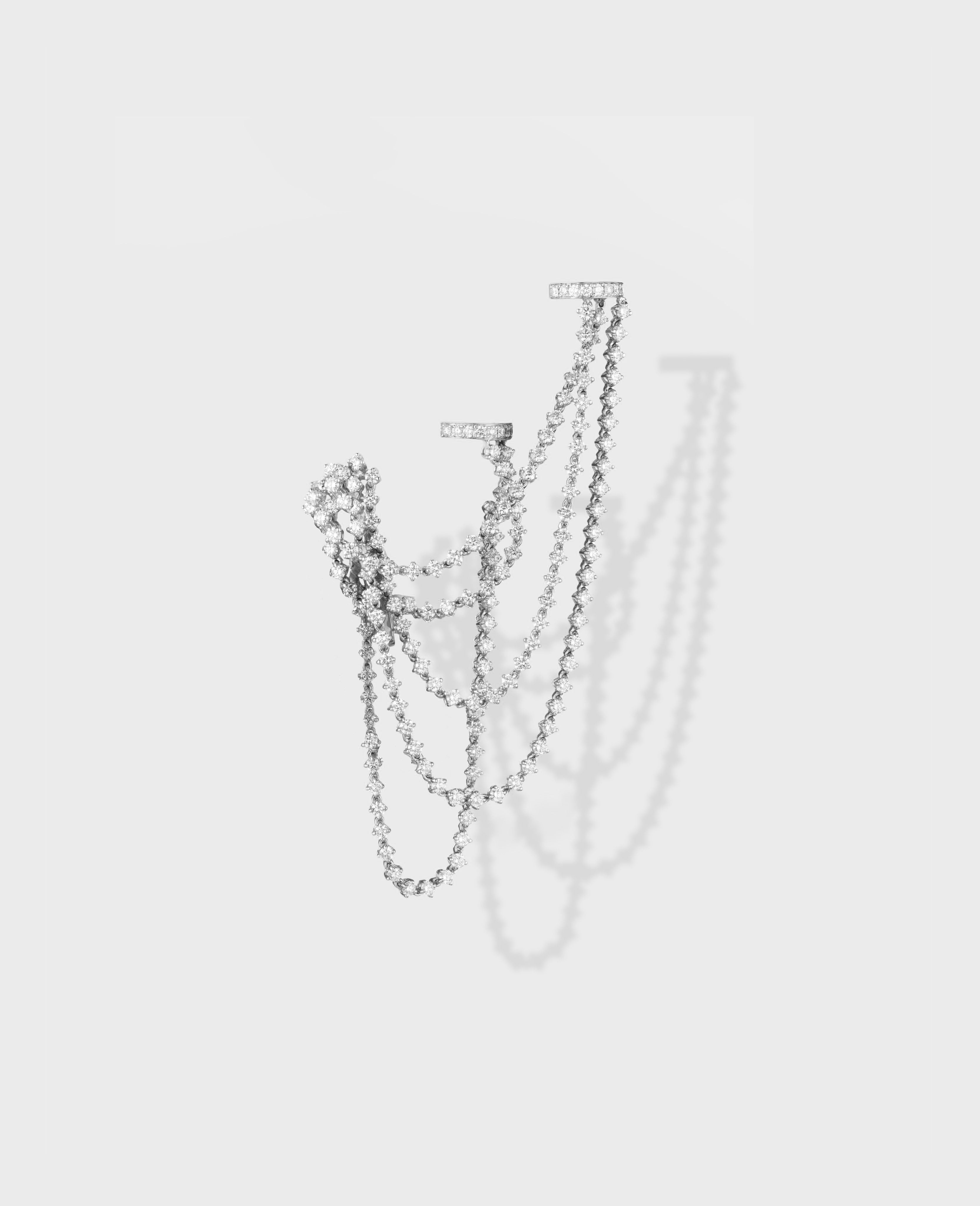 Parabole single earring 5 lines - view 5 - Dauphin