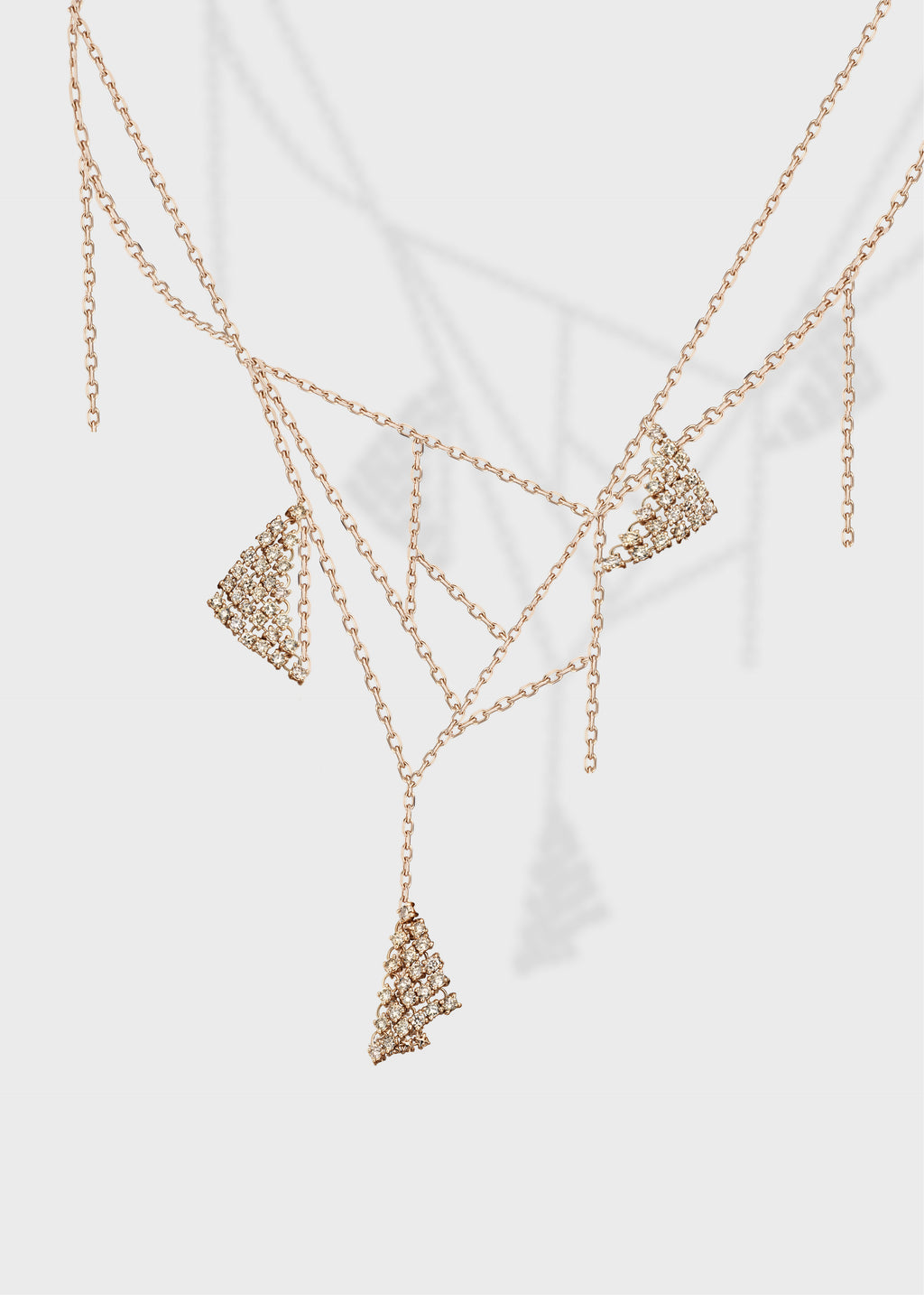Fluid pendant Rose Gold