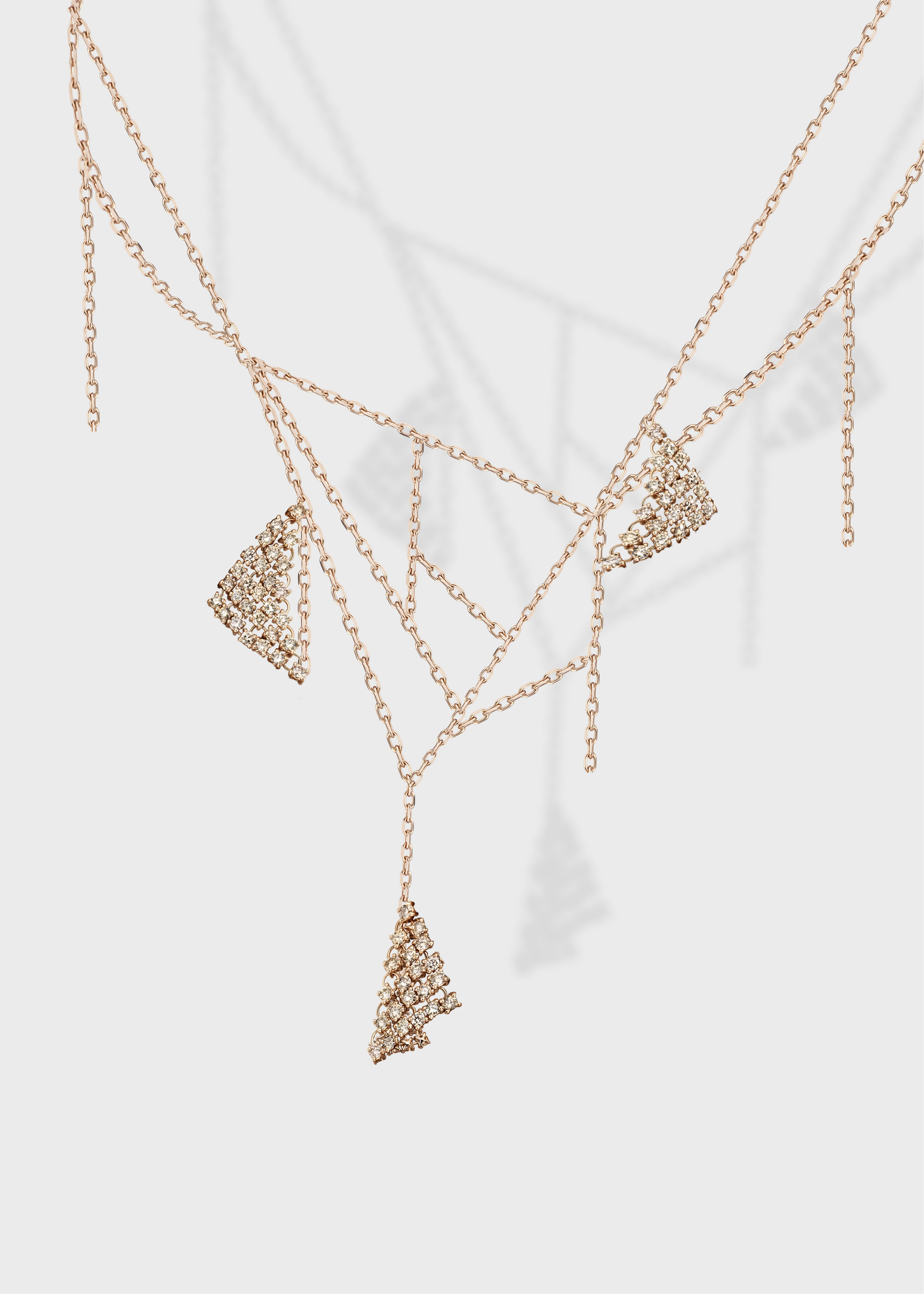 Fluid pendant Rose Gold