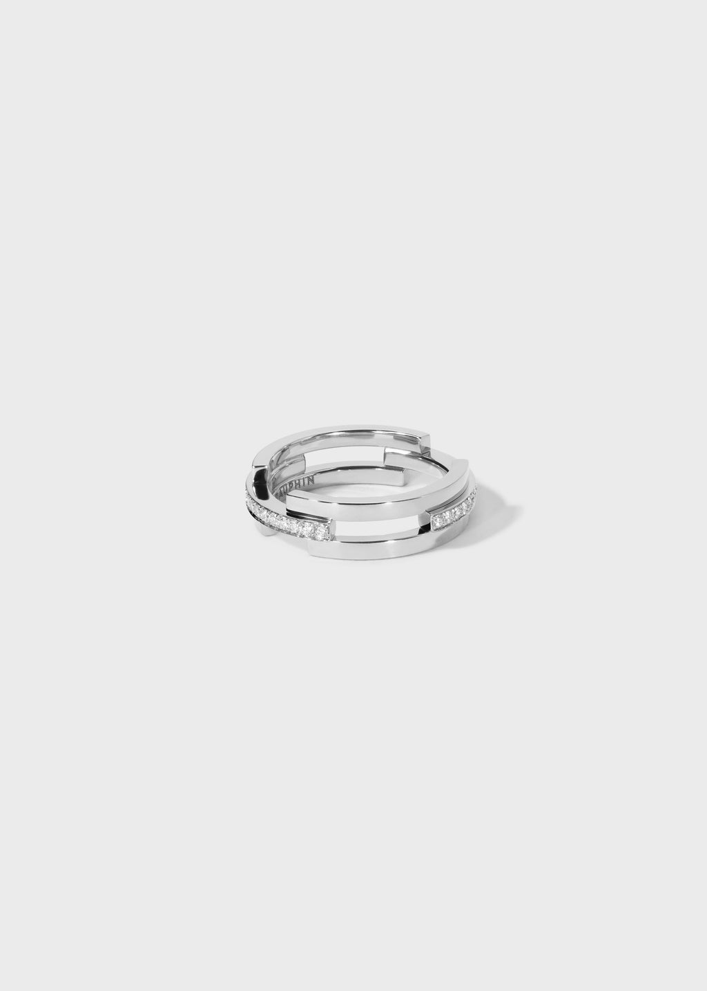 Volume ring White Gold