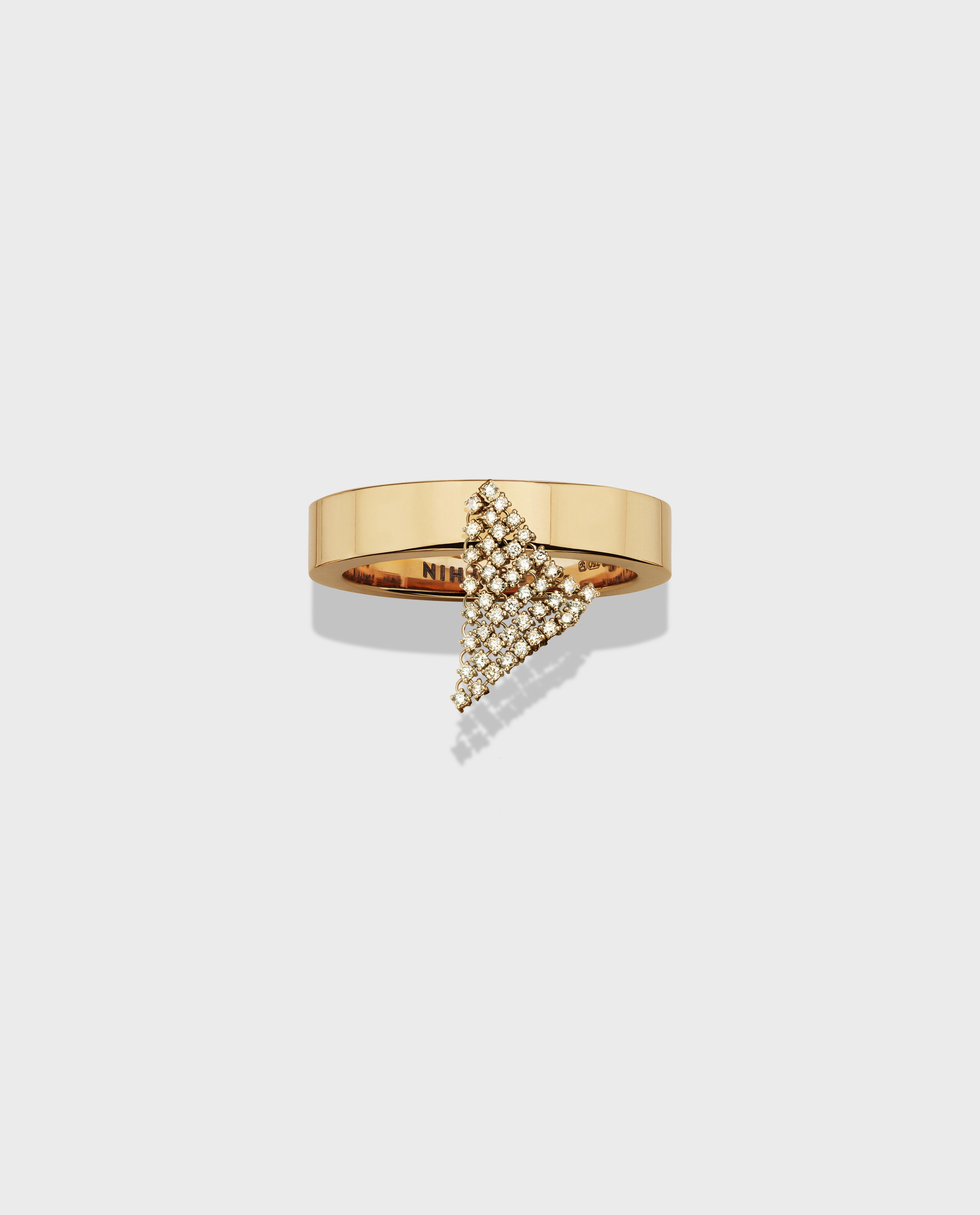 Fluid ring Yellow Gold
