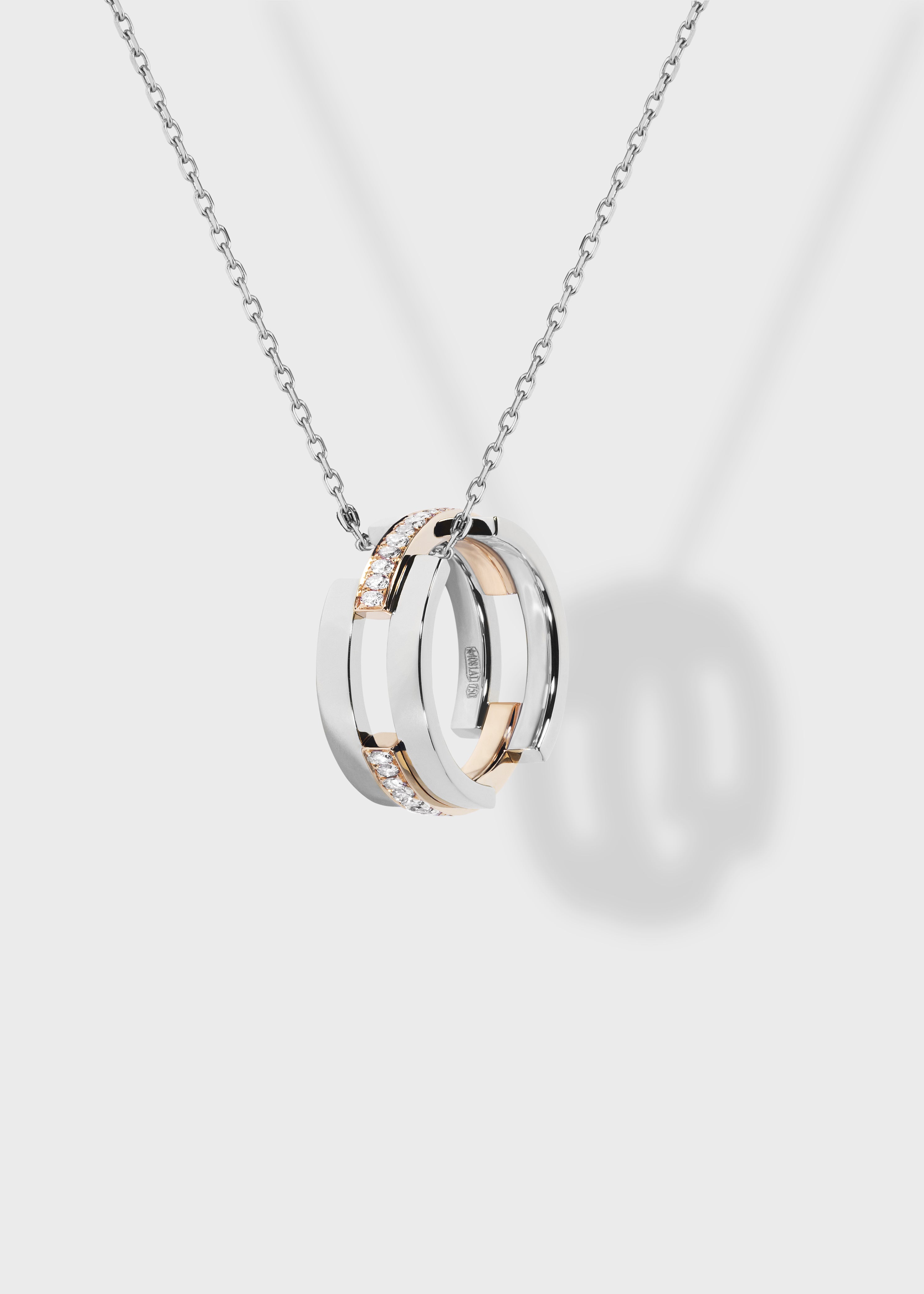 Volume pendant Yellow Gold