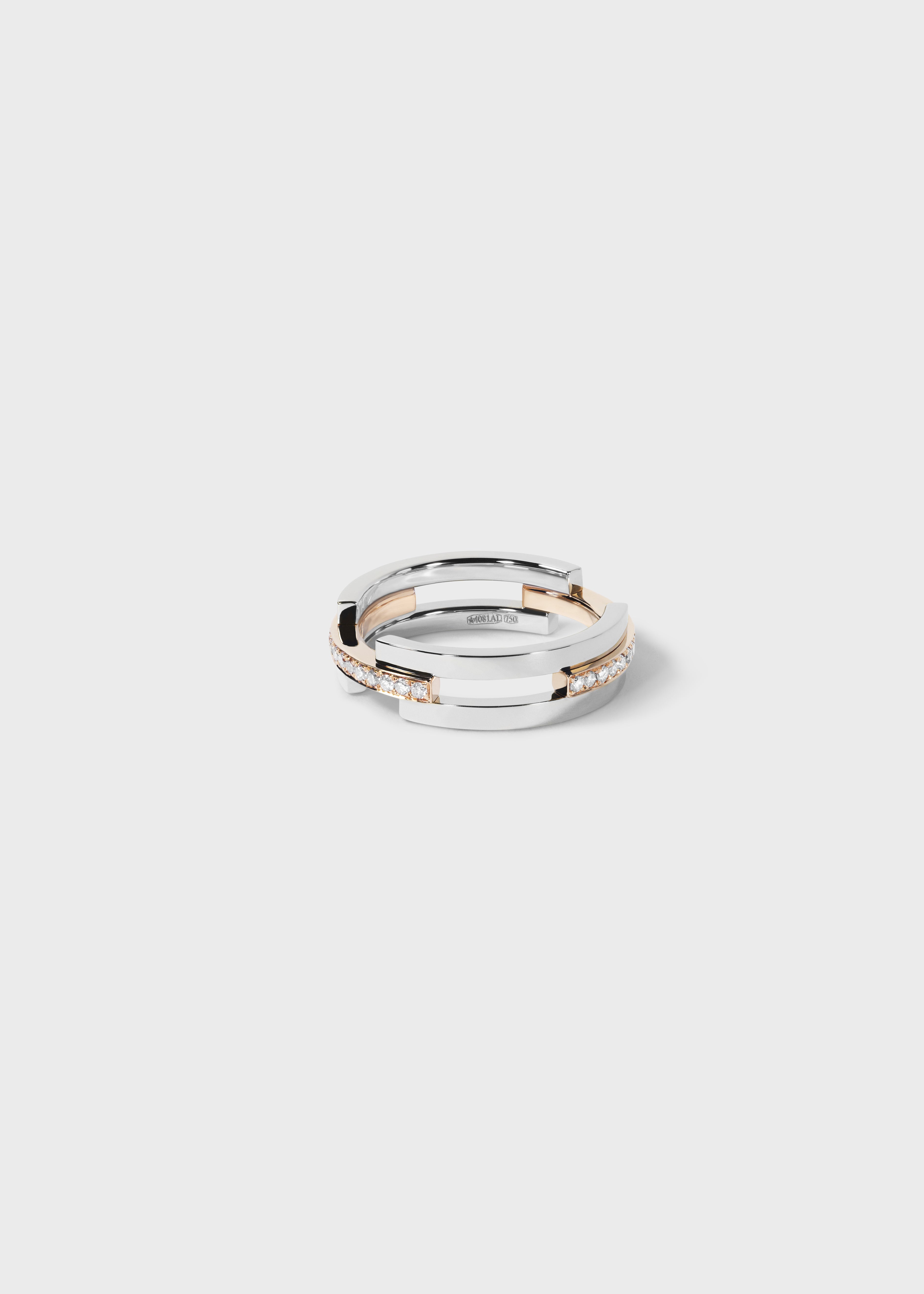 Volume ring Yellow Gold