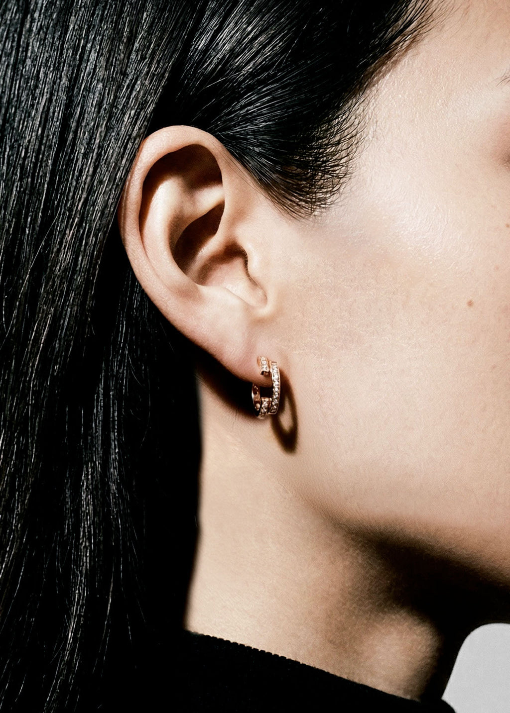 Volume earrings Small 2 rows