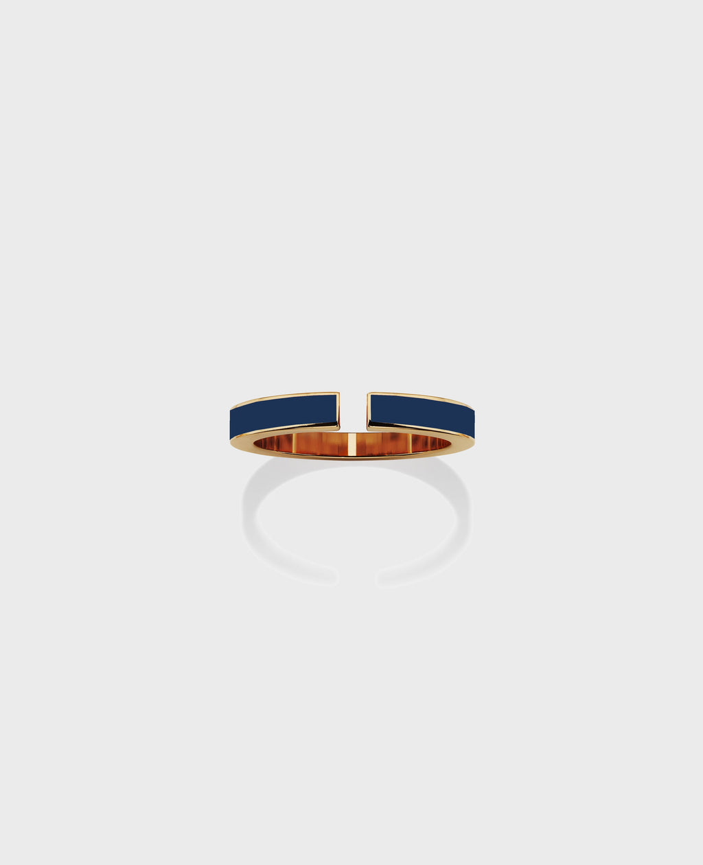 Monument ring small Blue Gold
