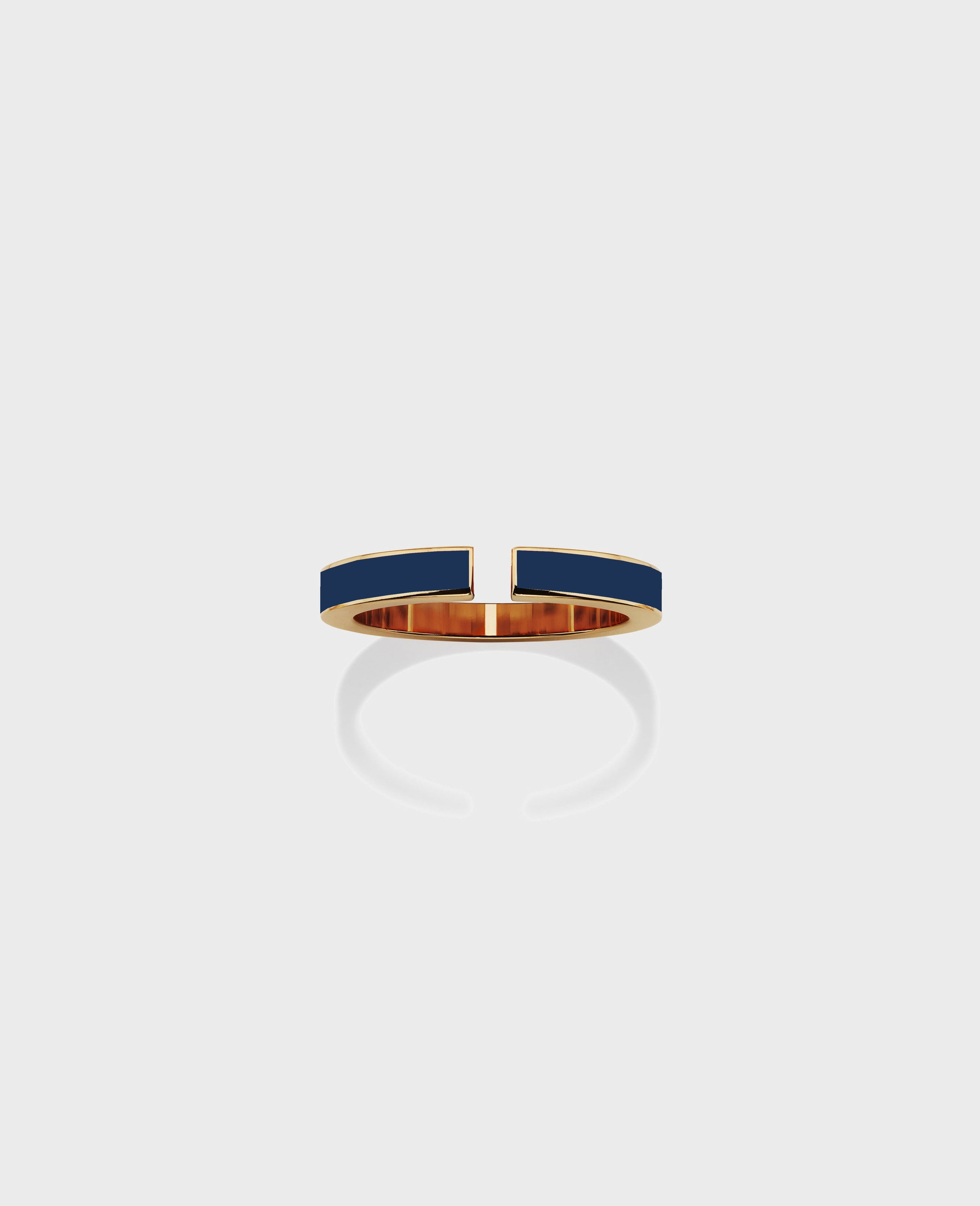 Monument ring small Blue Gold
