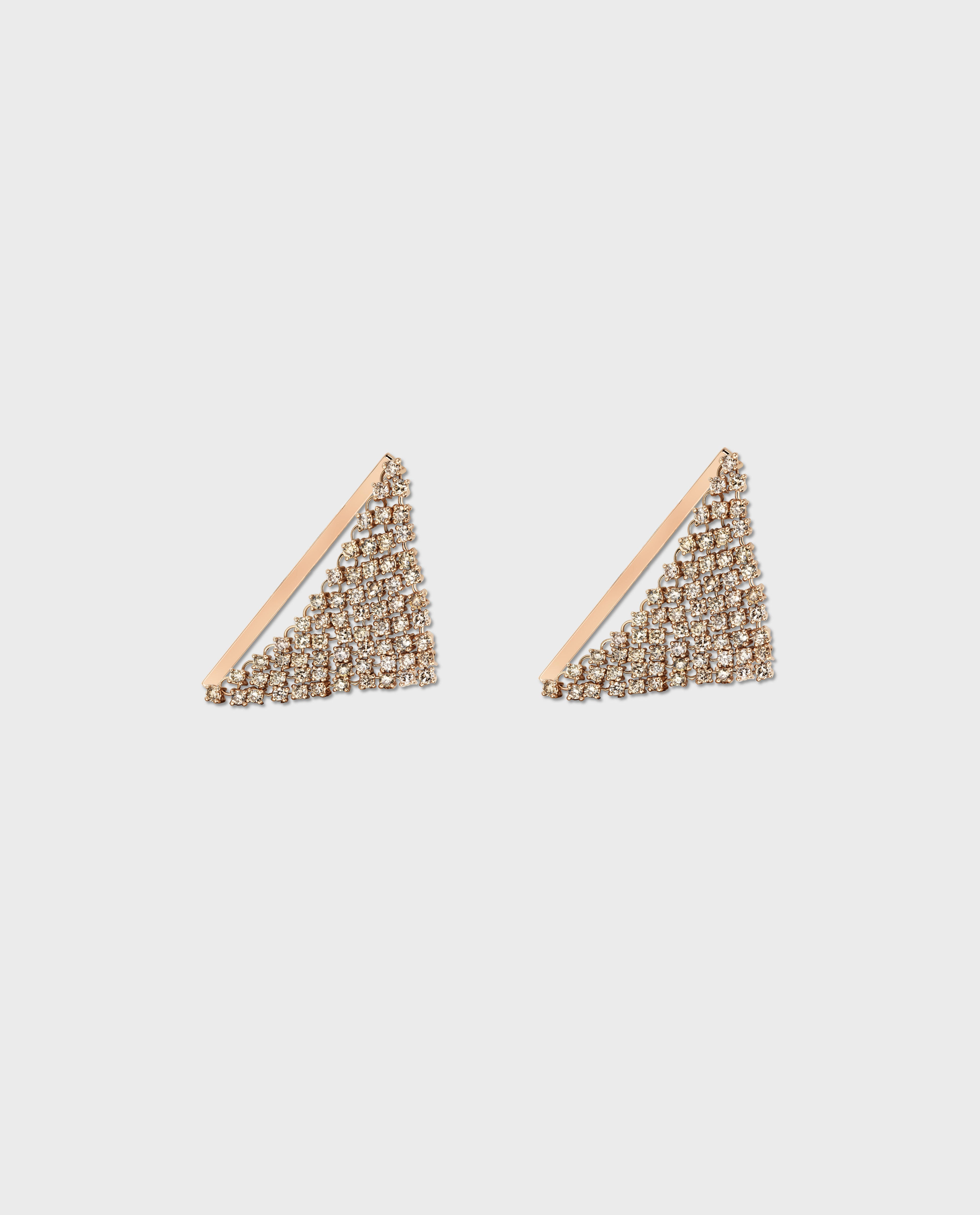 Fluid earrings Rose Gold