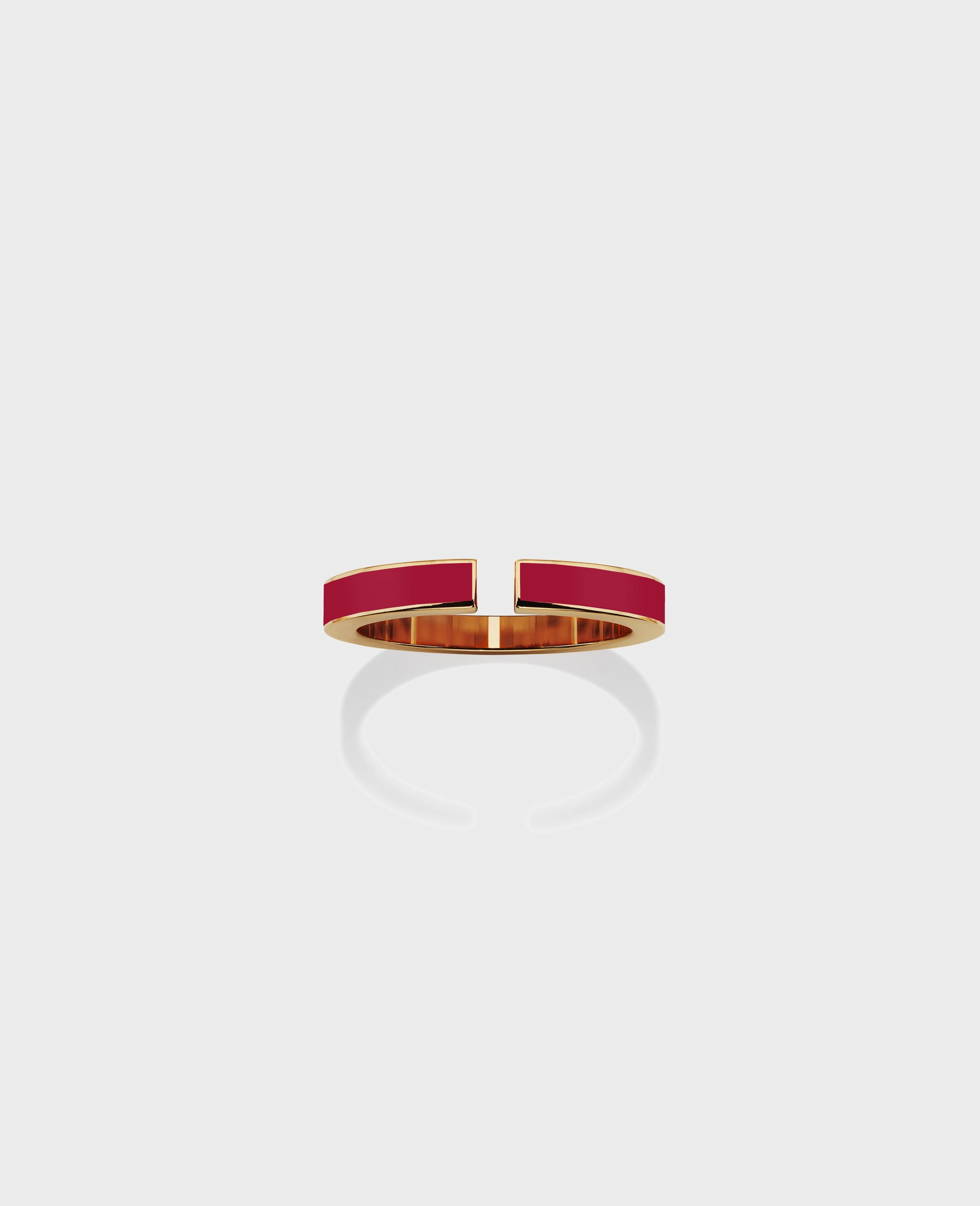 Monument ring small Red