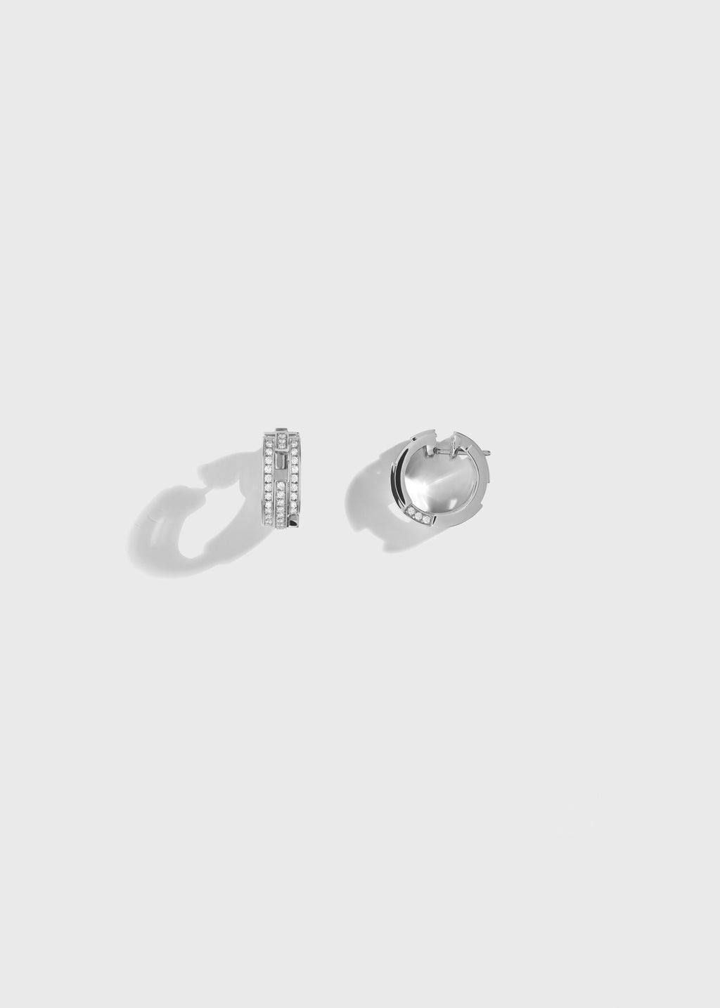 Volume earrings White Gold