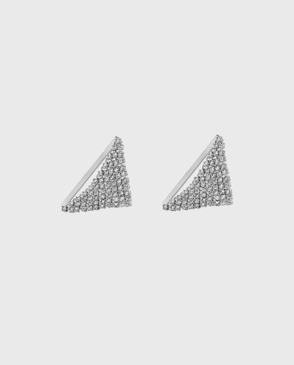 Fluid earrings White Gold