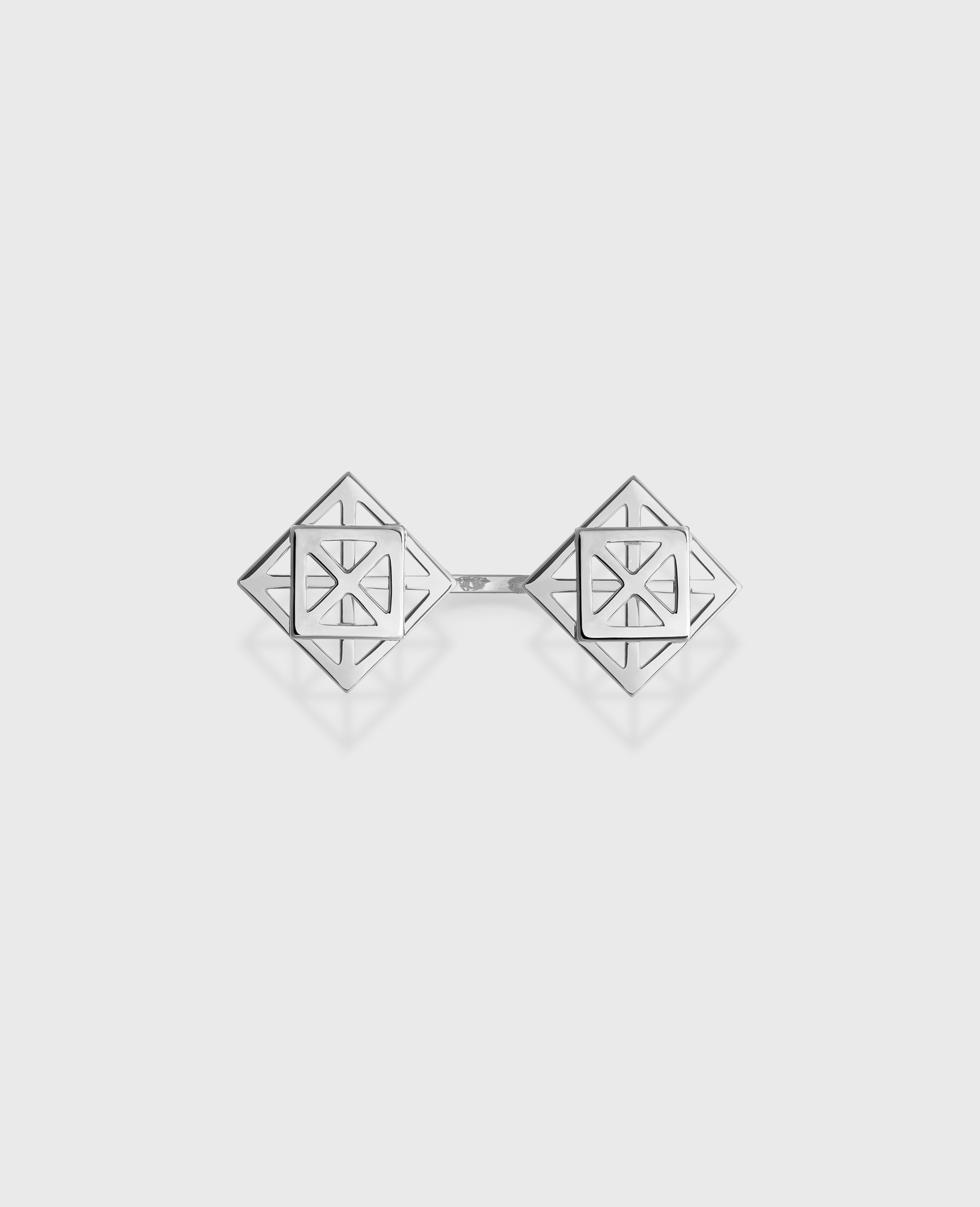 Collection I double ring White Gold