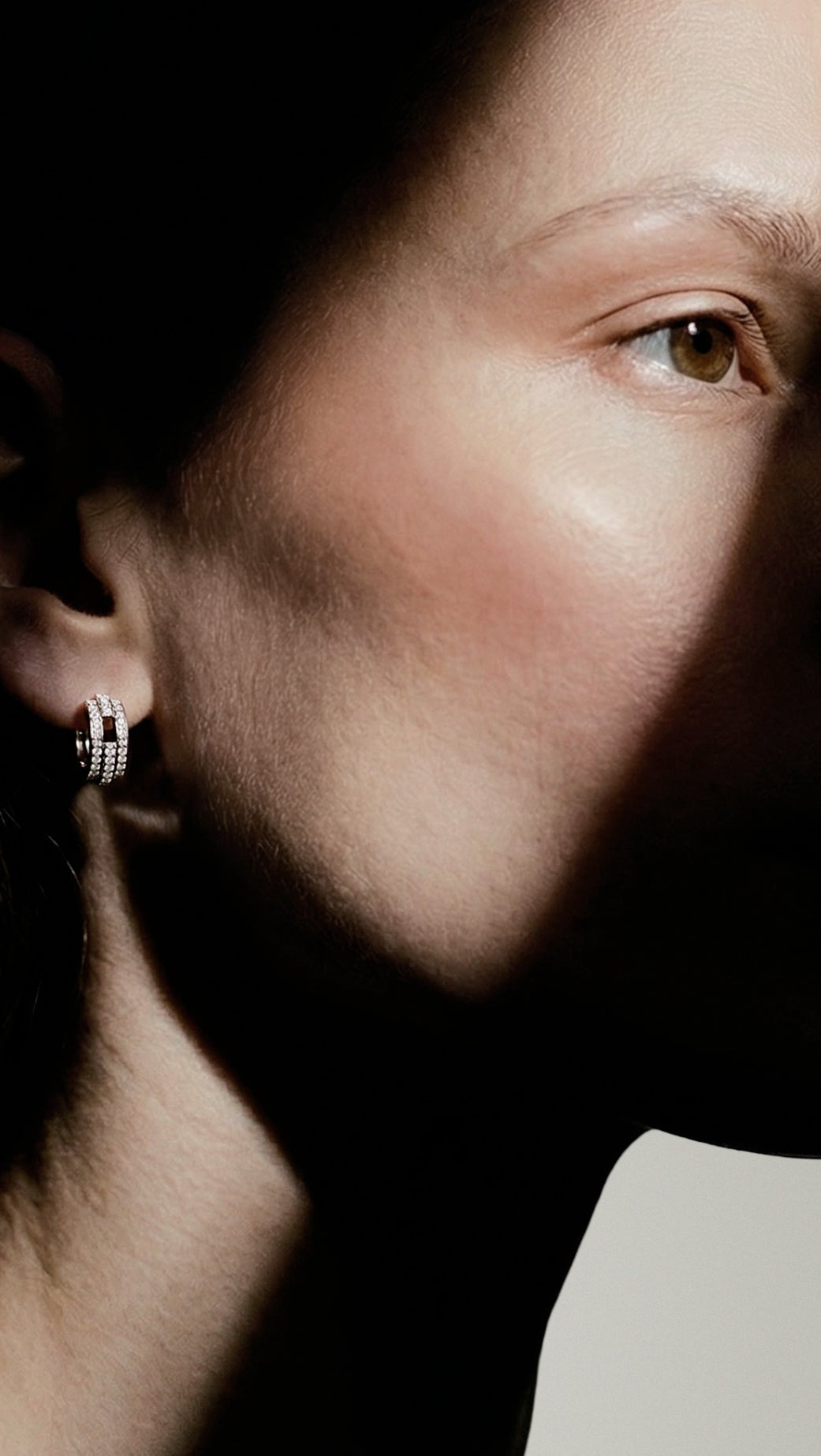 Volume earrings Small 3 rows
