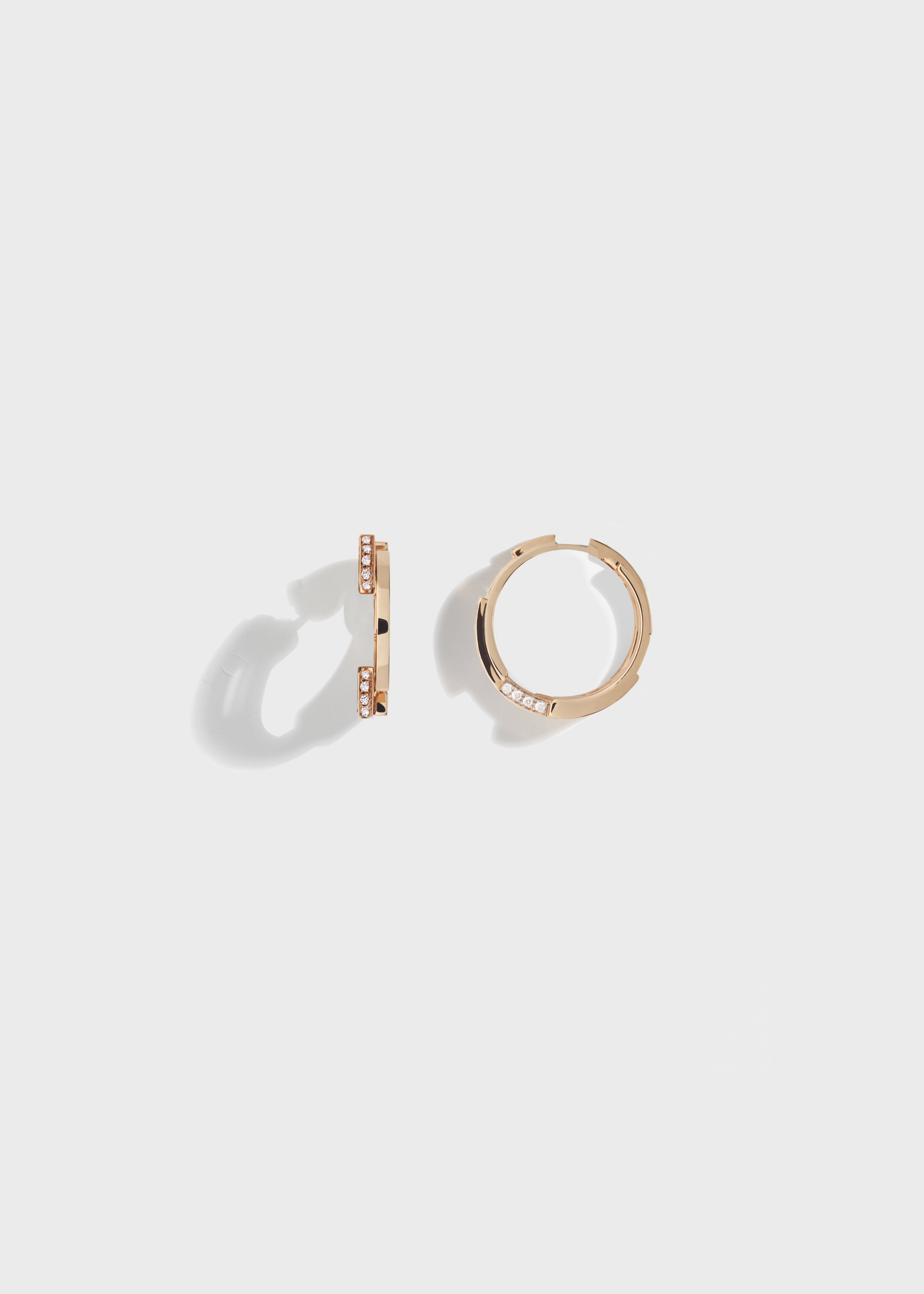Volume earrings Rose Gold