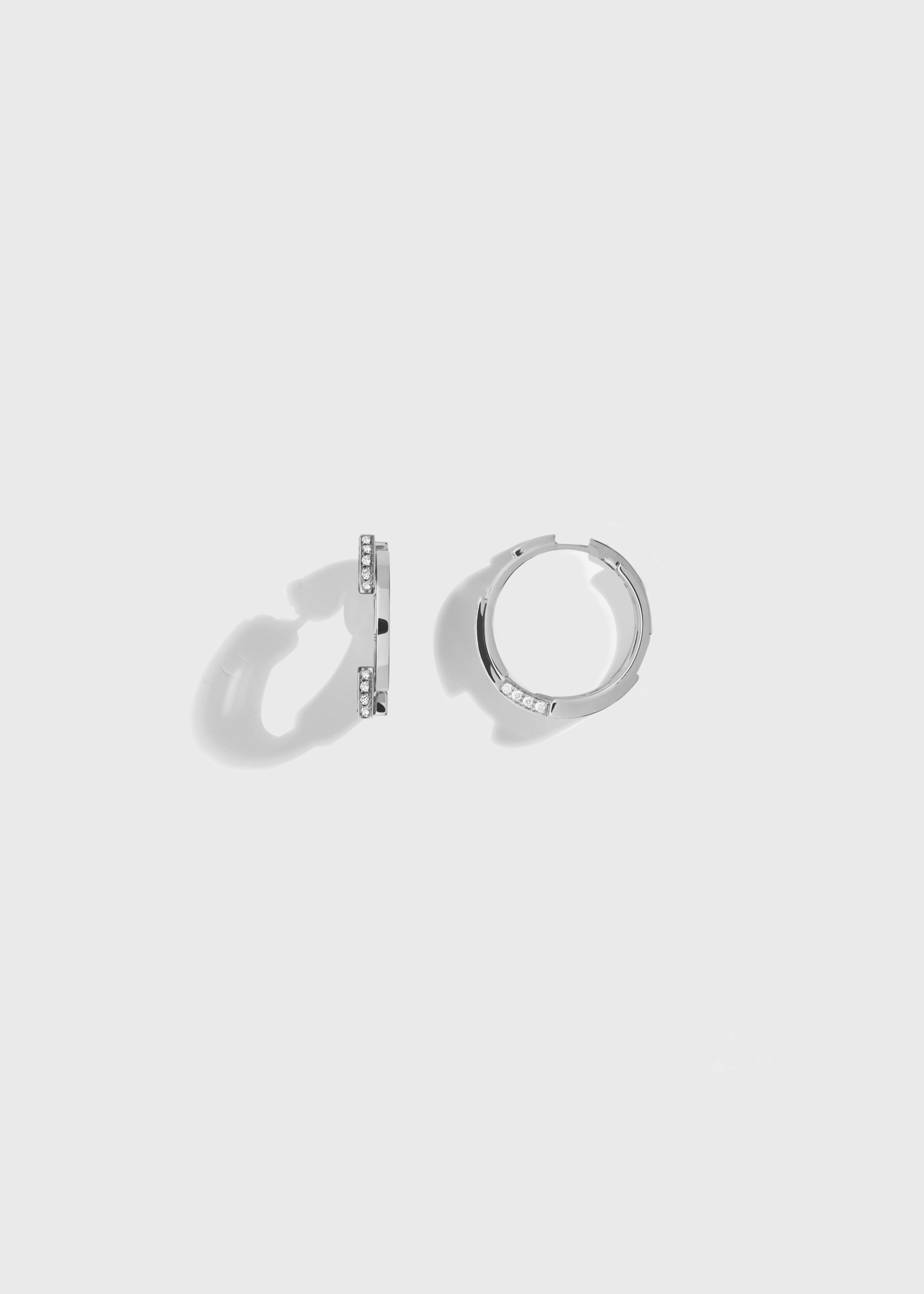 Volume earrings White Gold