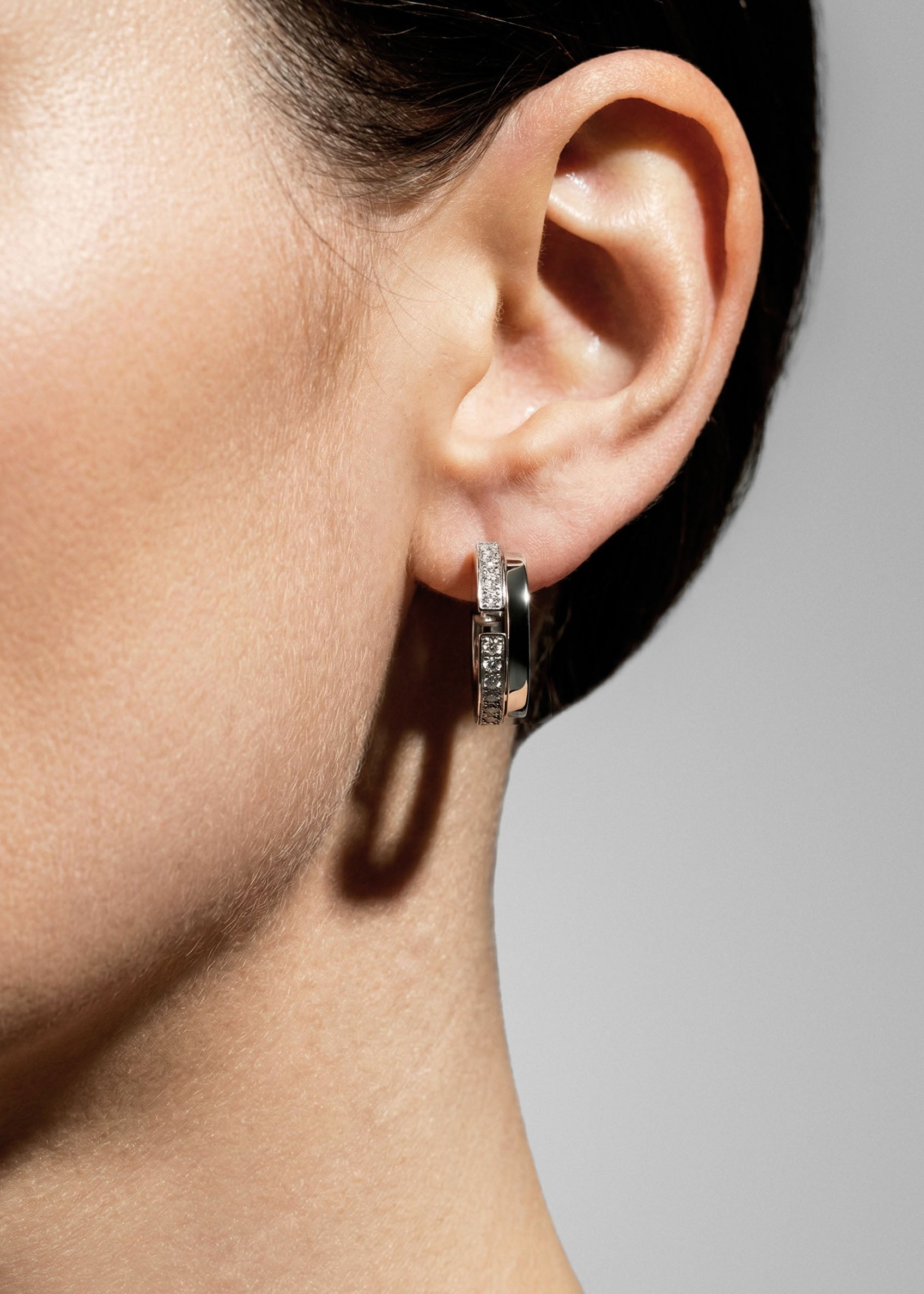 Volume earrings Small 2 rows