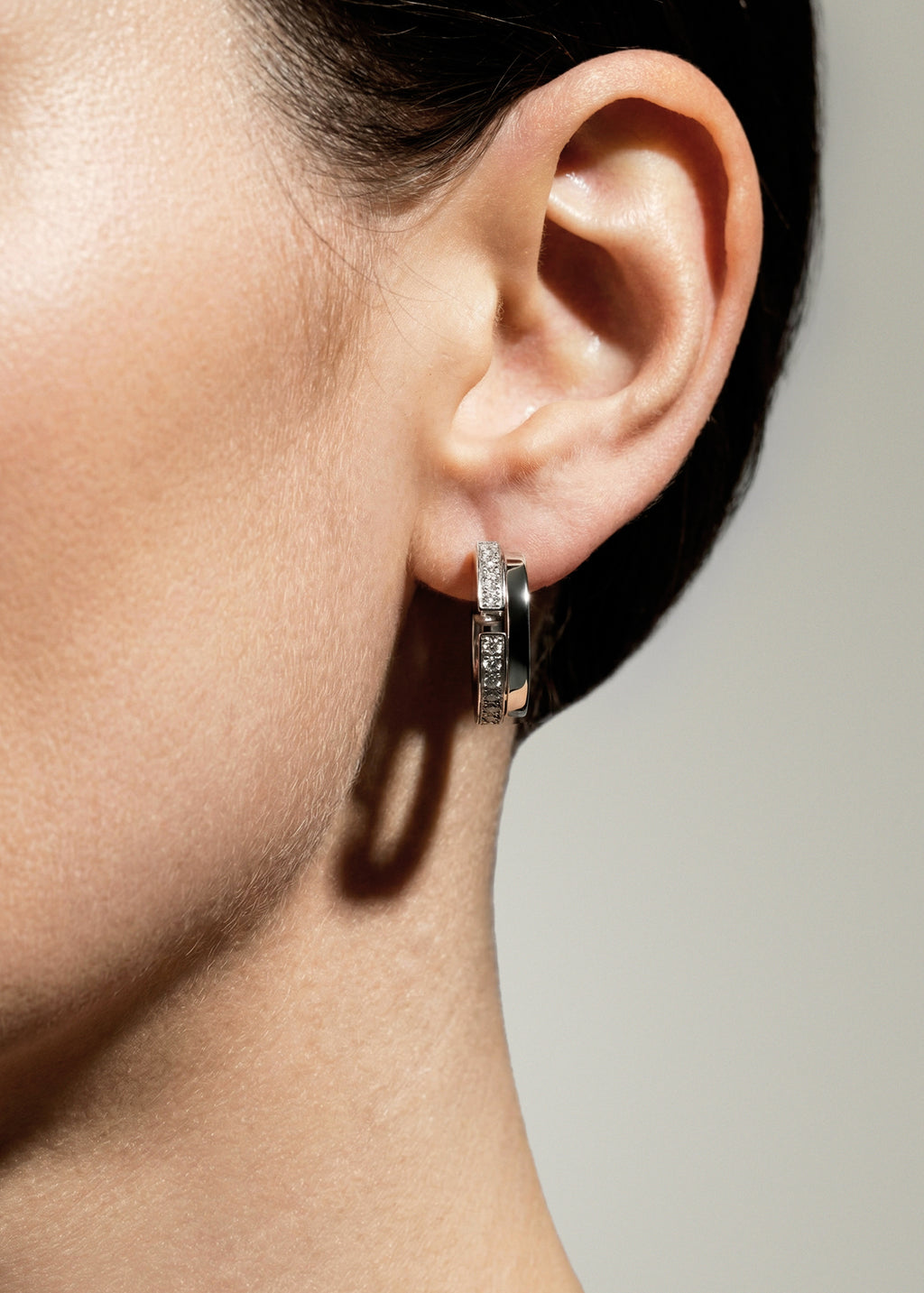 Volume earrings Small 2 rows