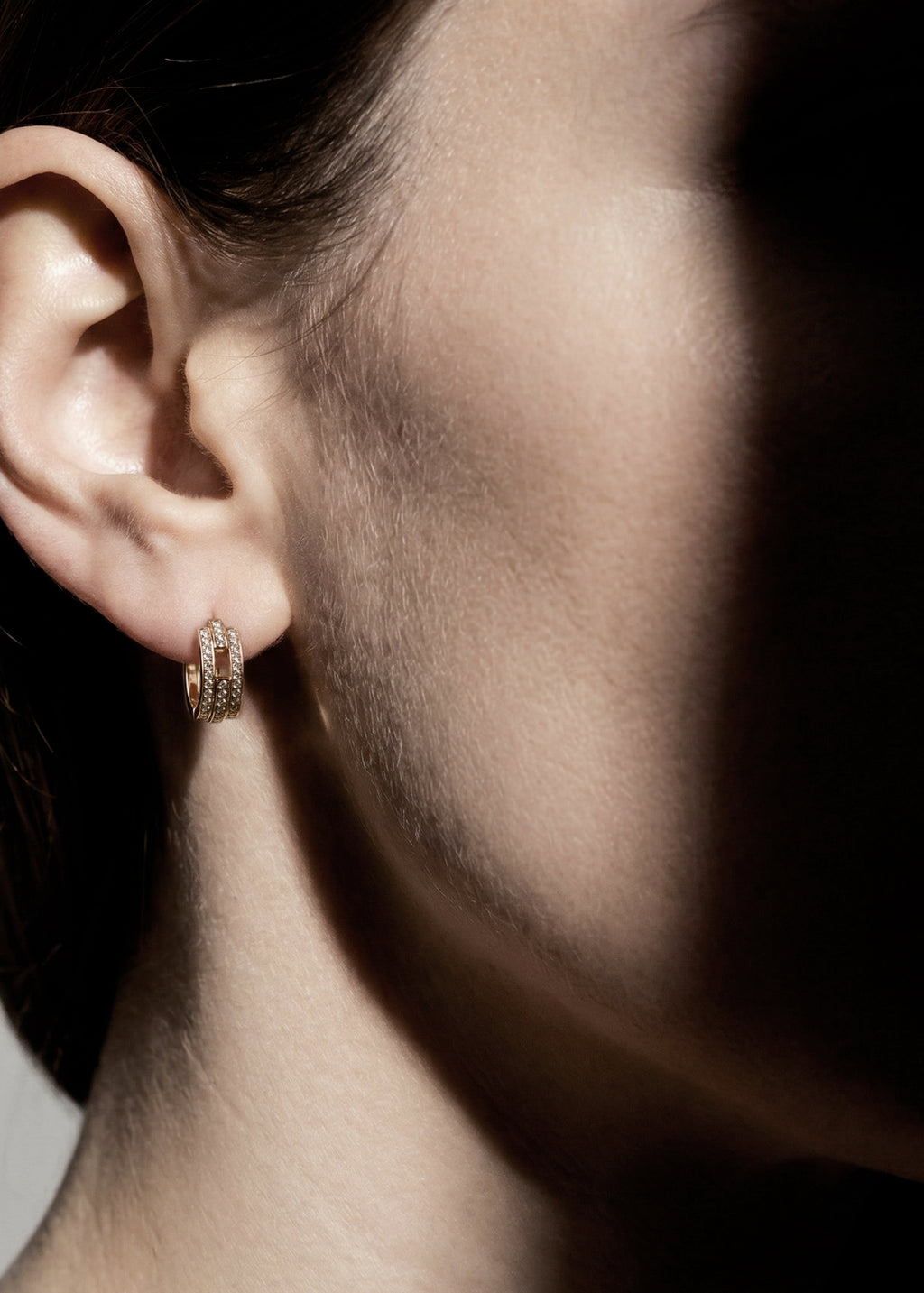 Volume earrings Small 3 rows