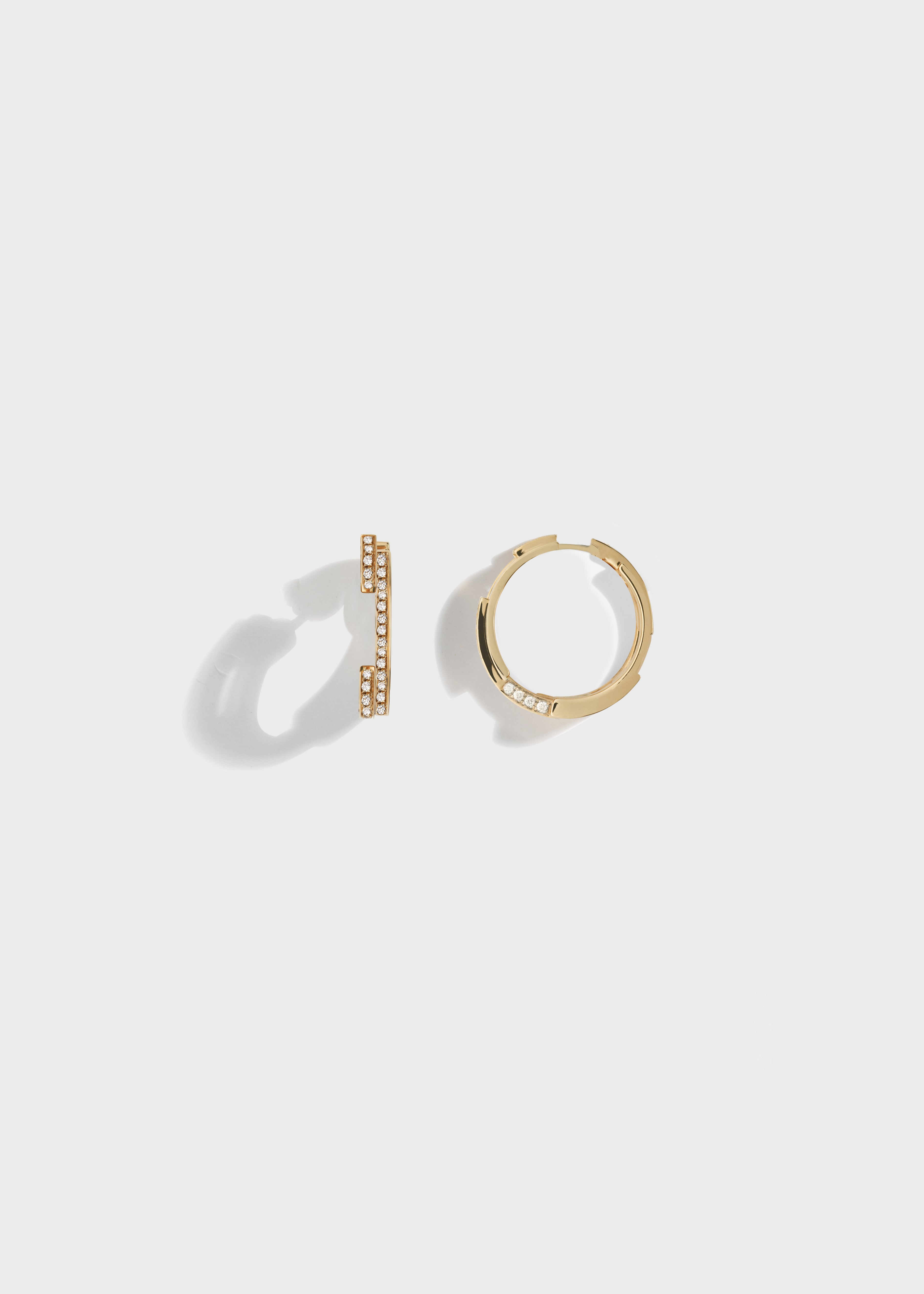Volume earrings Yellow Gold
