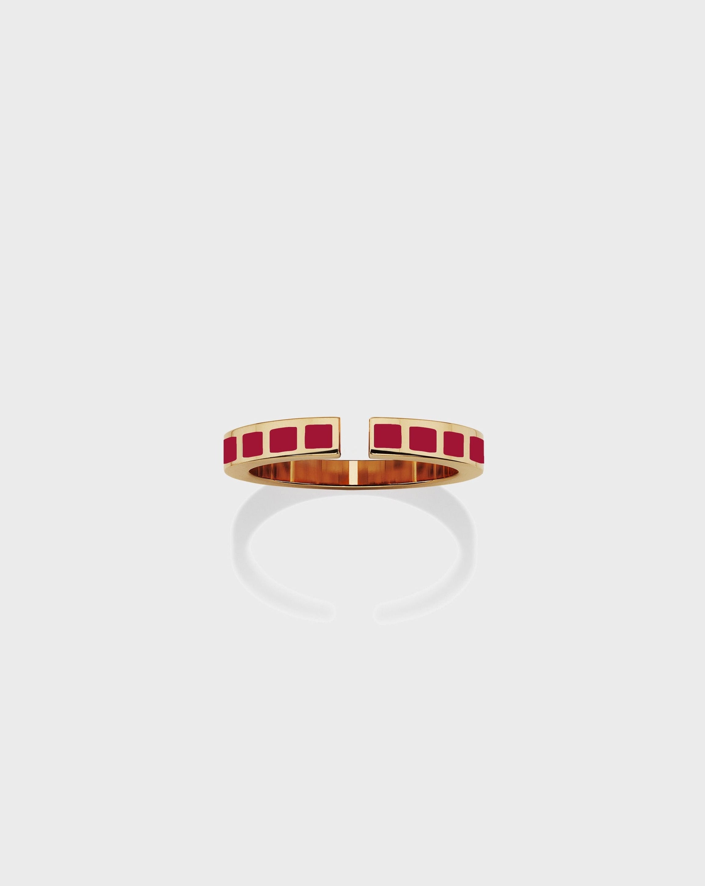 Monument ring small Red