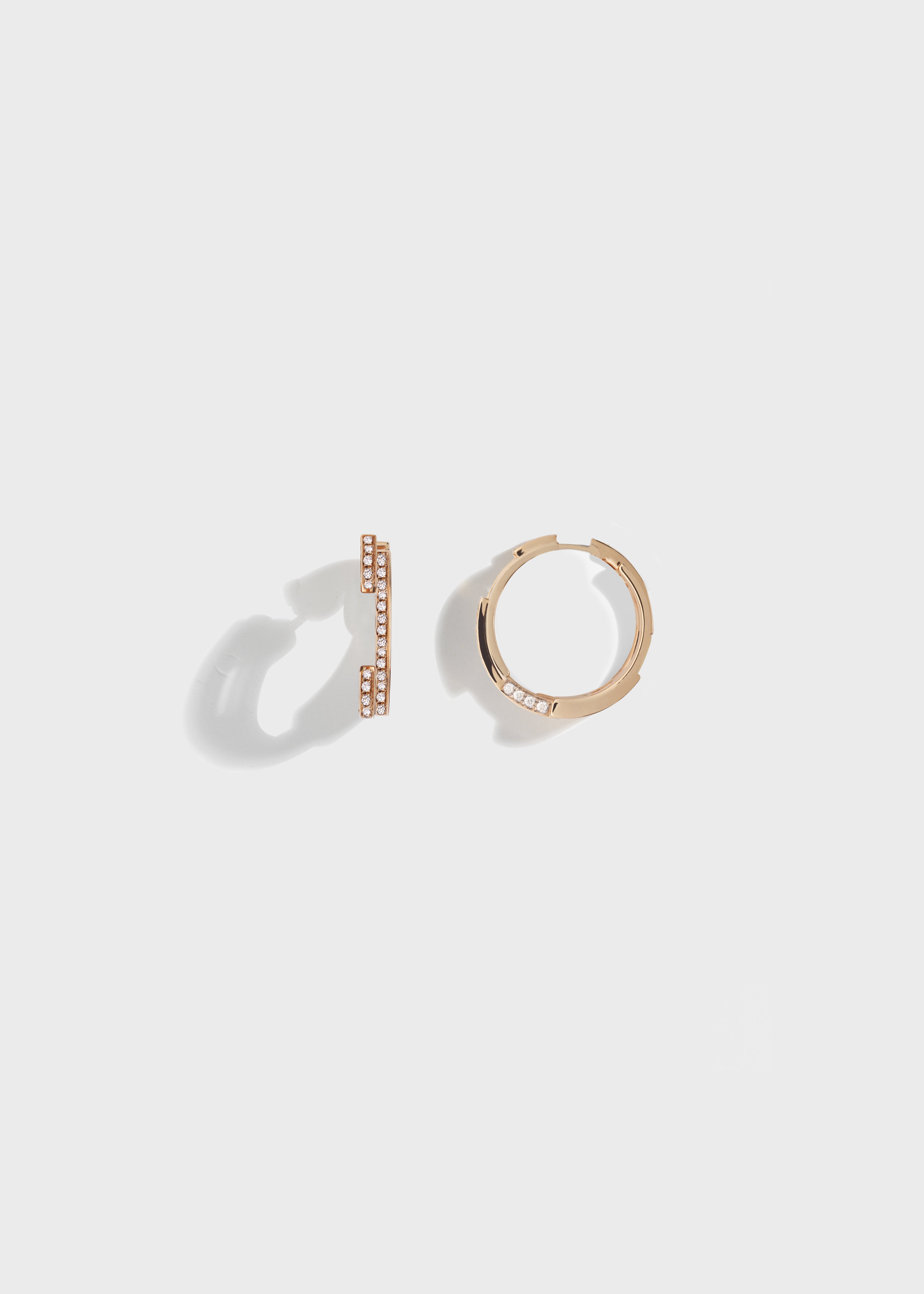 Volume earrings Rose Gold