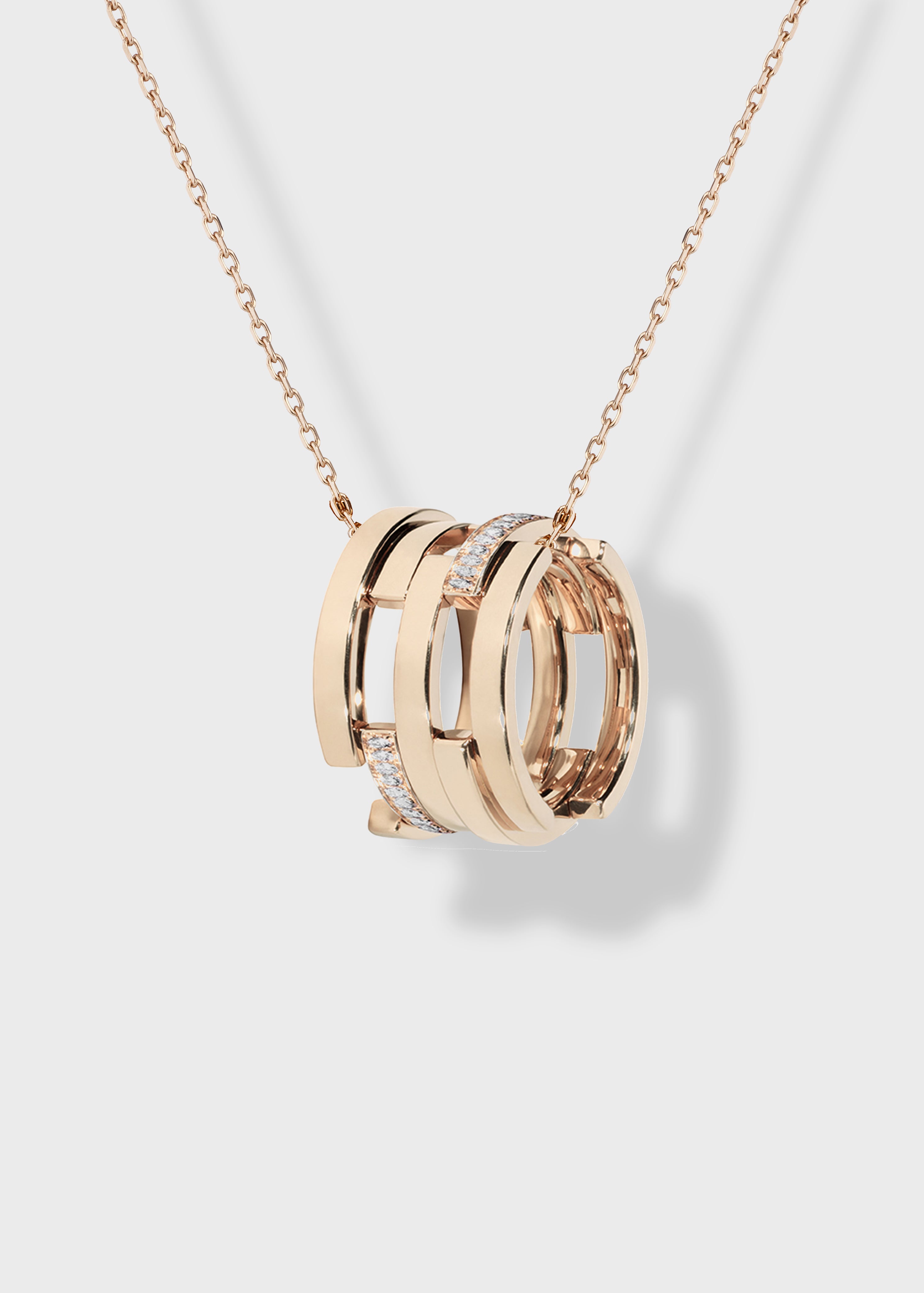 Volume pendant Yellow Gold