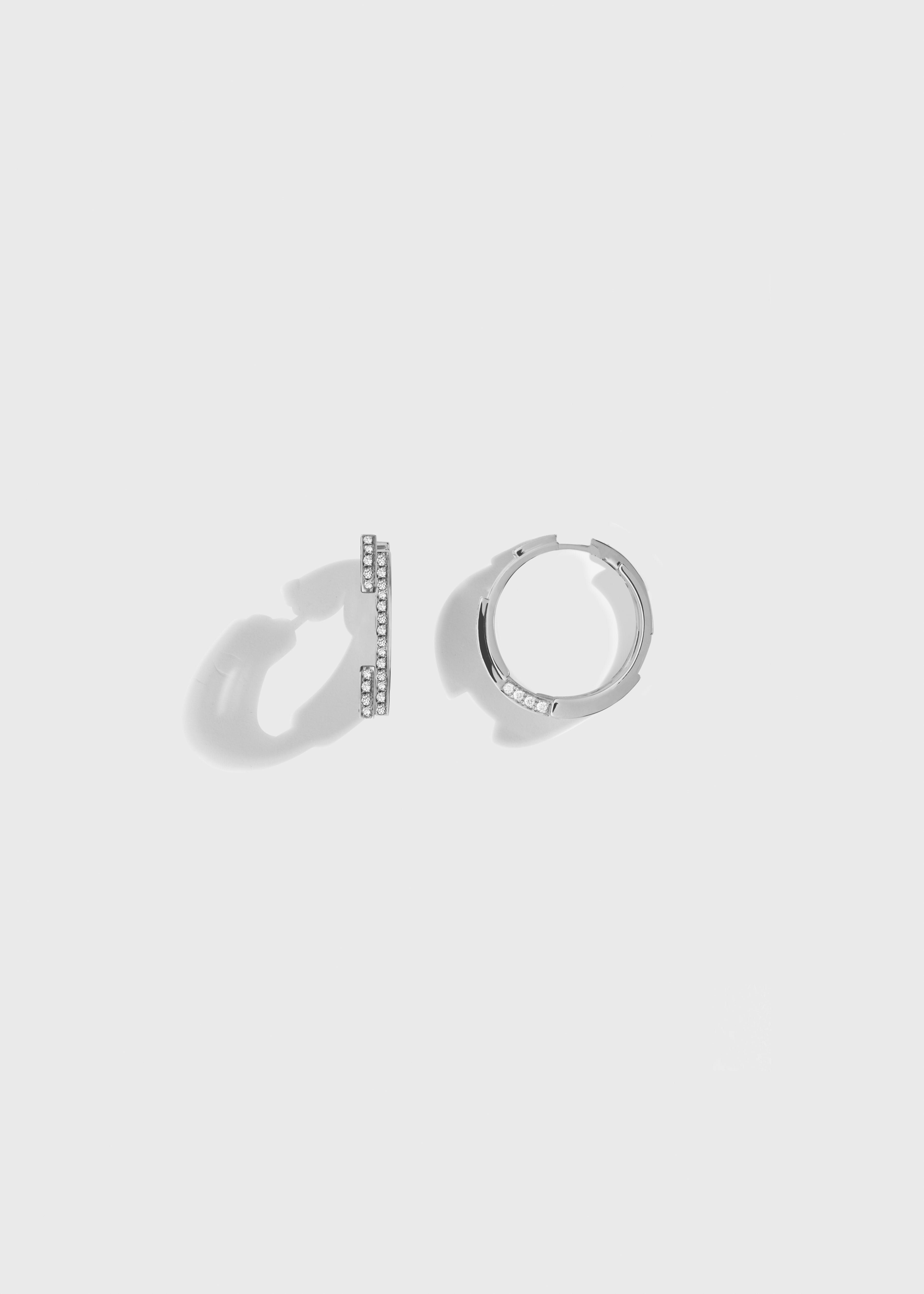 Volume earrings White Gold