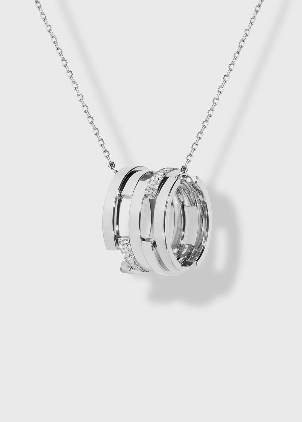 Volume pendant White Gold