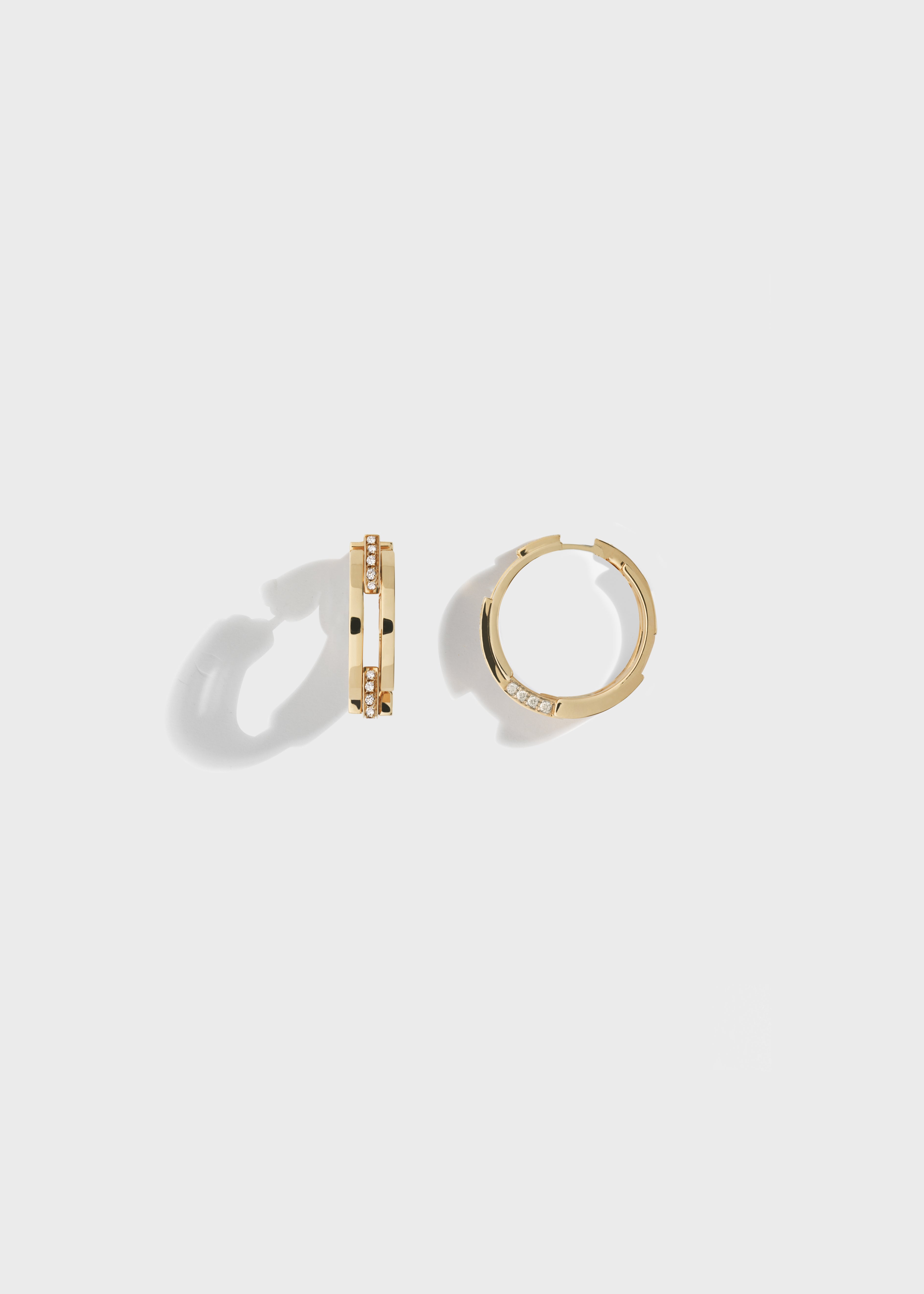 Volume earrings Yellow Gold