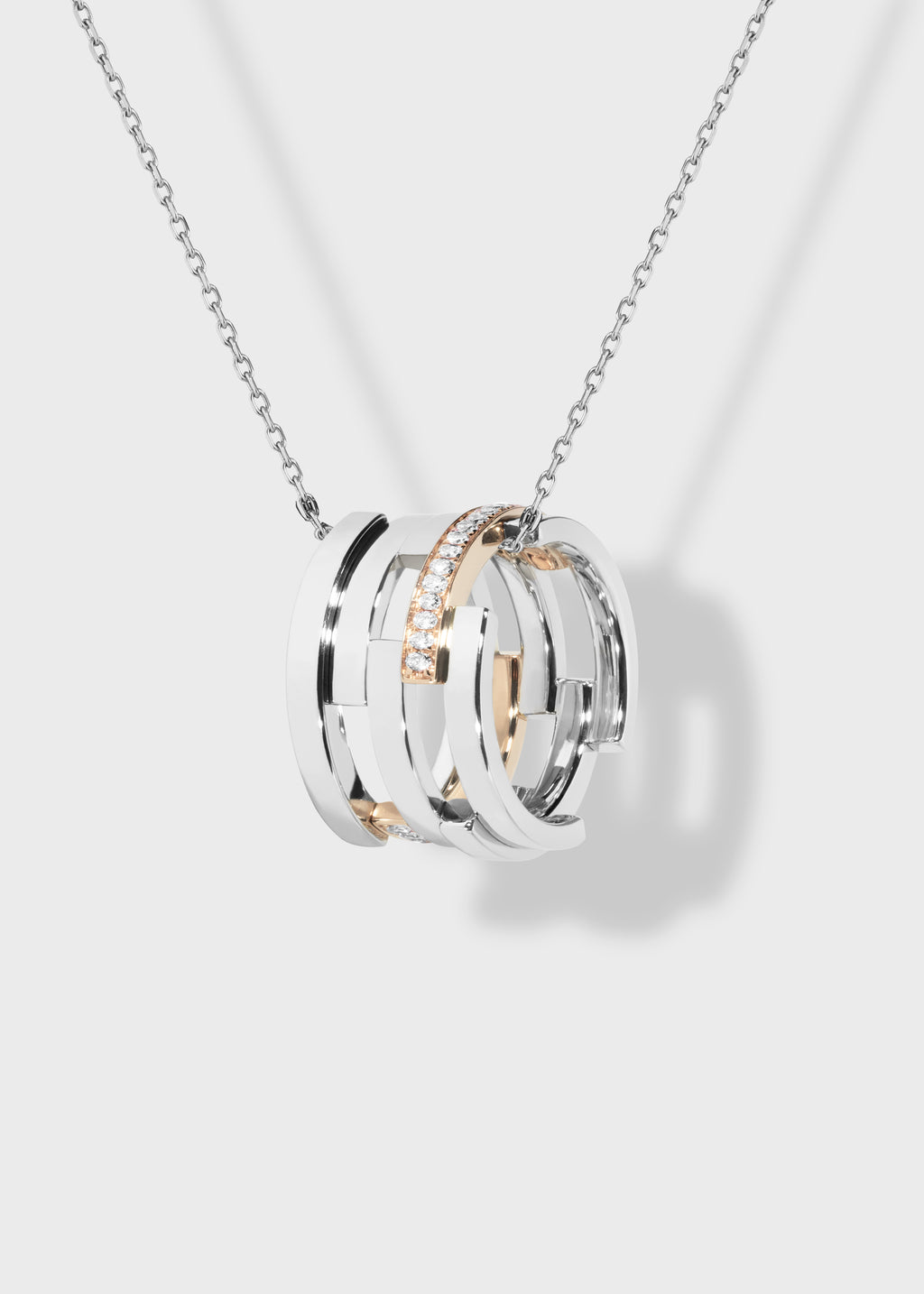 Volume pendant White Gold