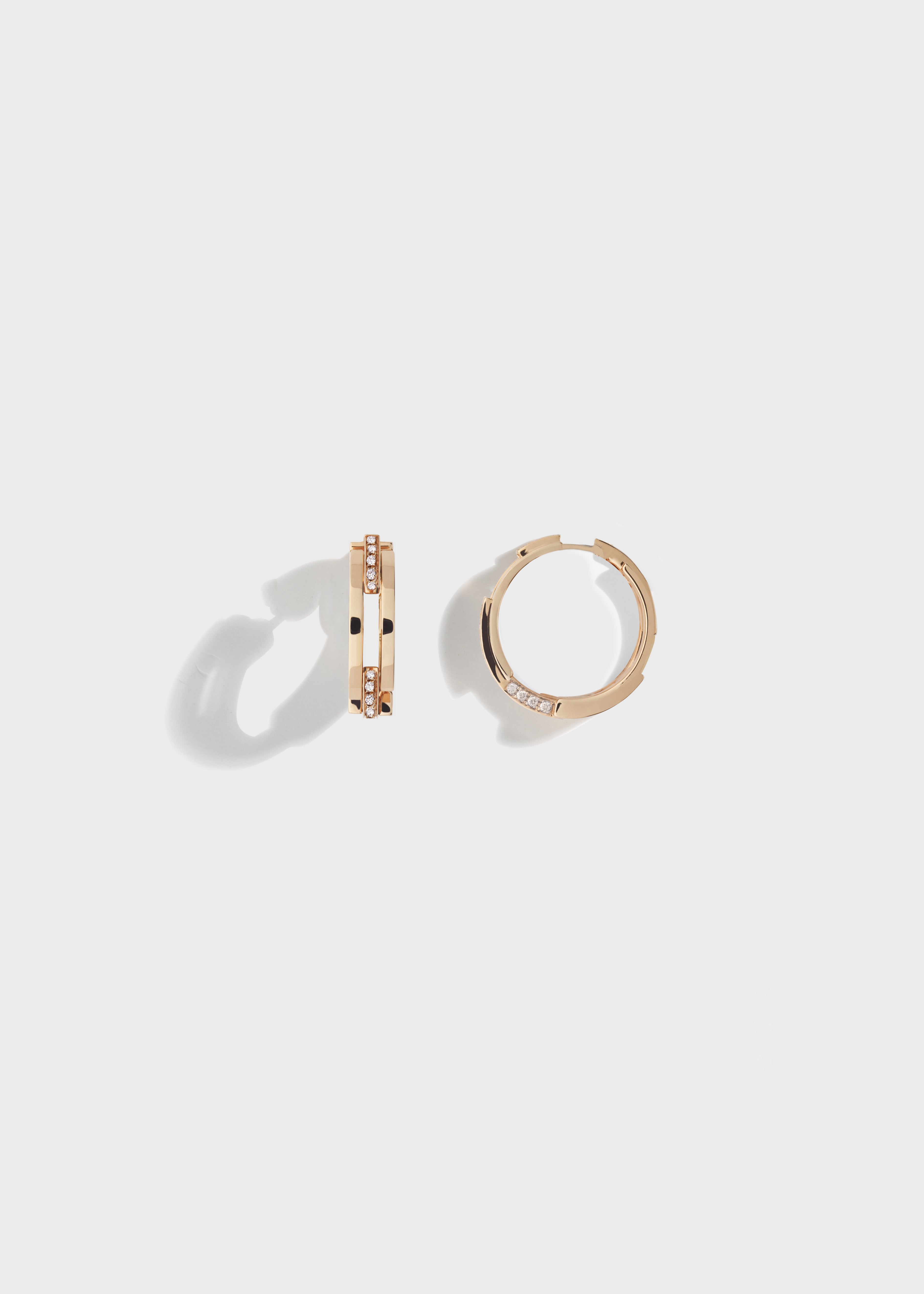 Volume earrings Rose Gold