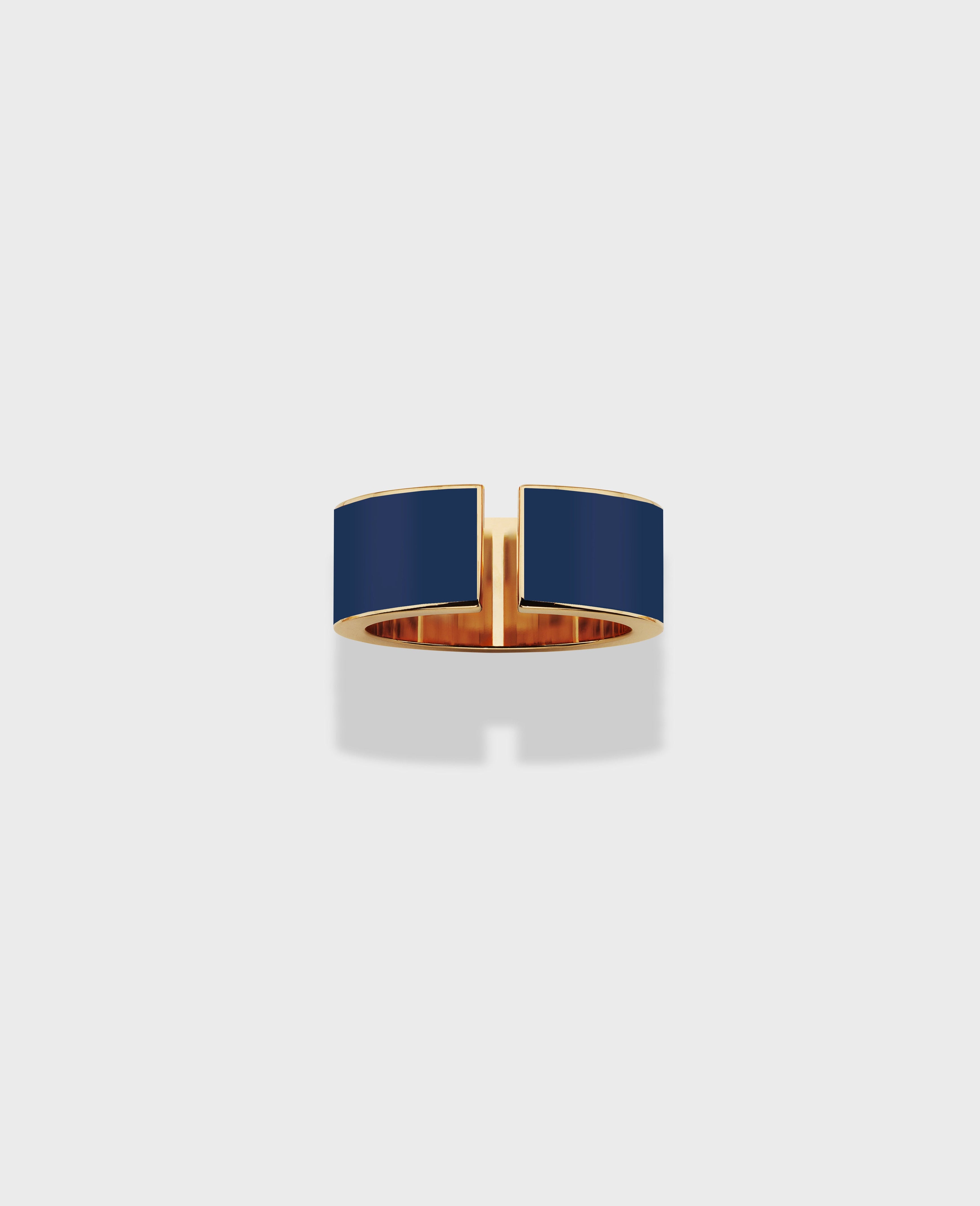Monument ring medium Blue Gold