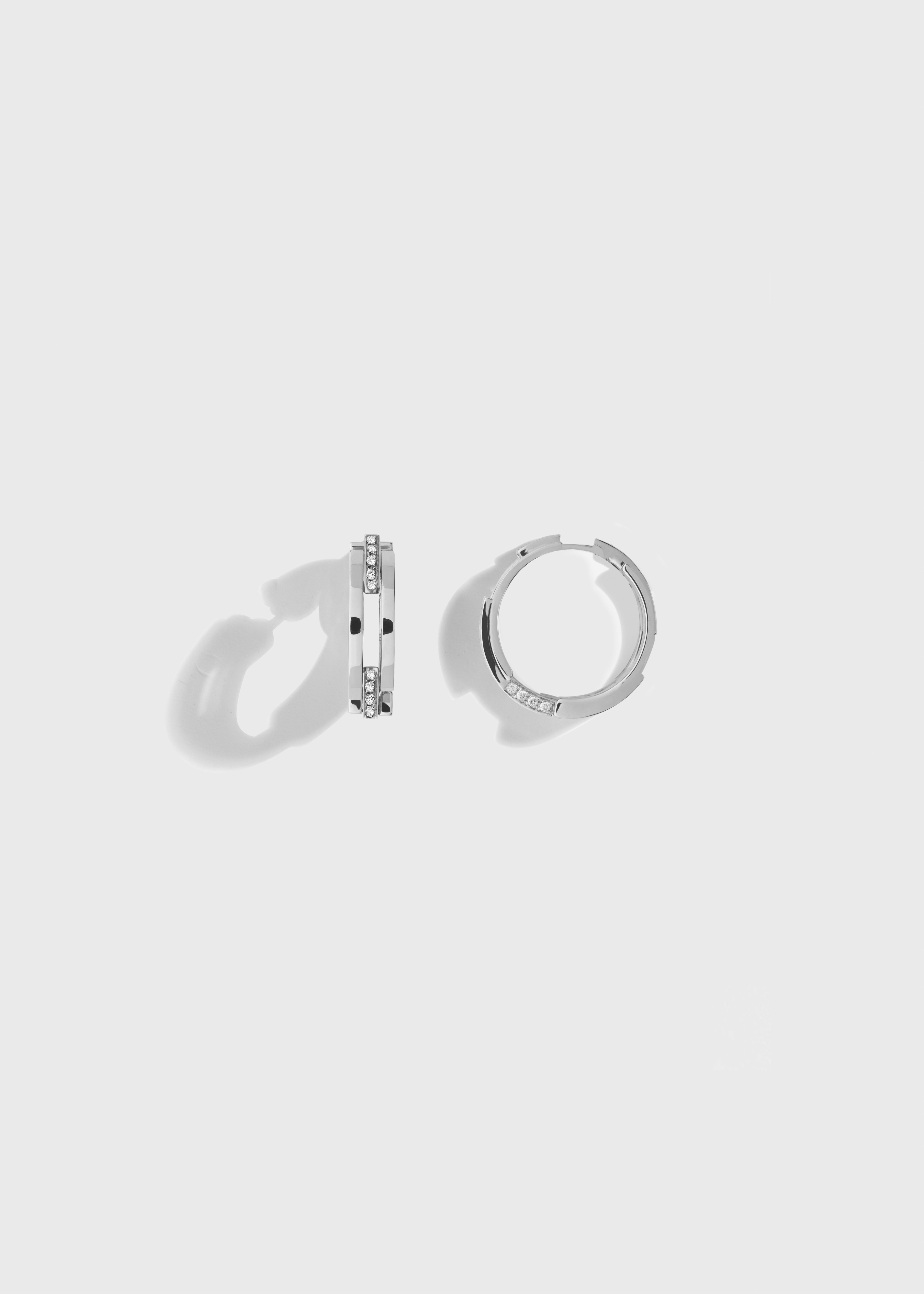 Volume earrings White Gold