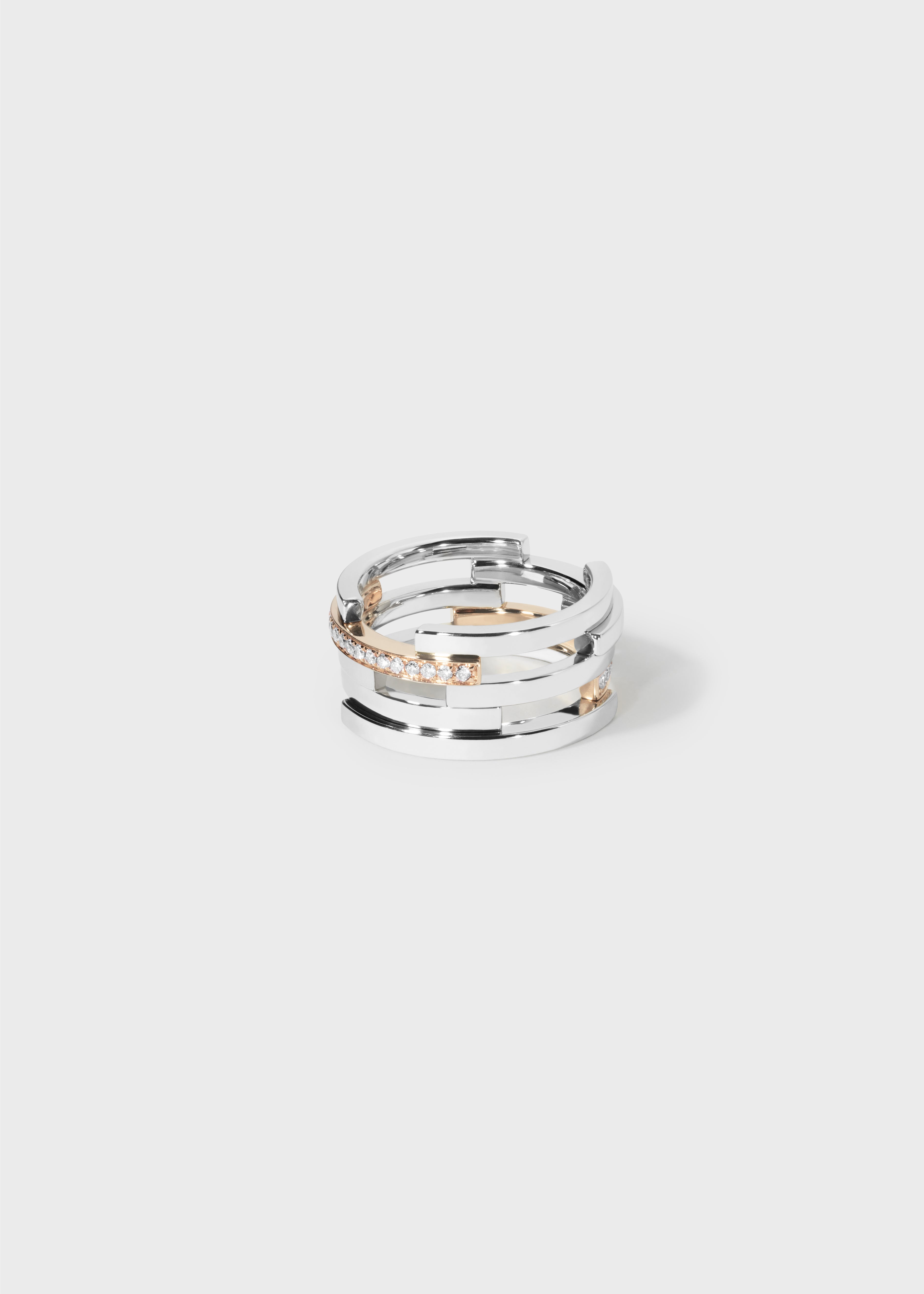 Volume ring Yellow Gold
